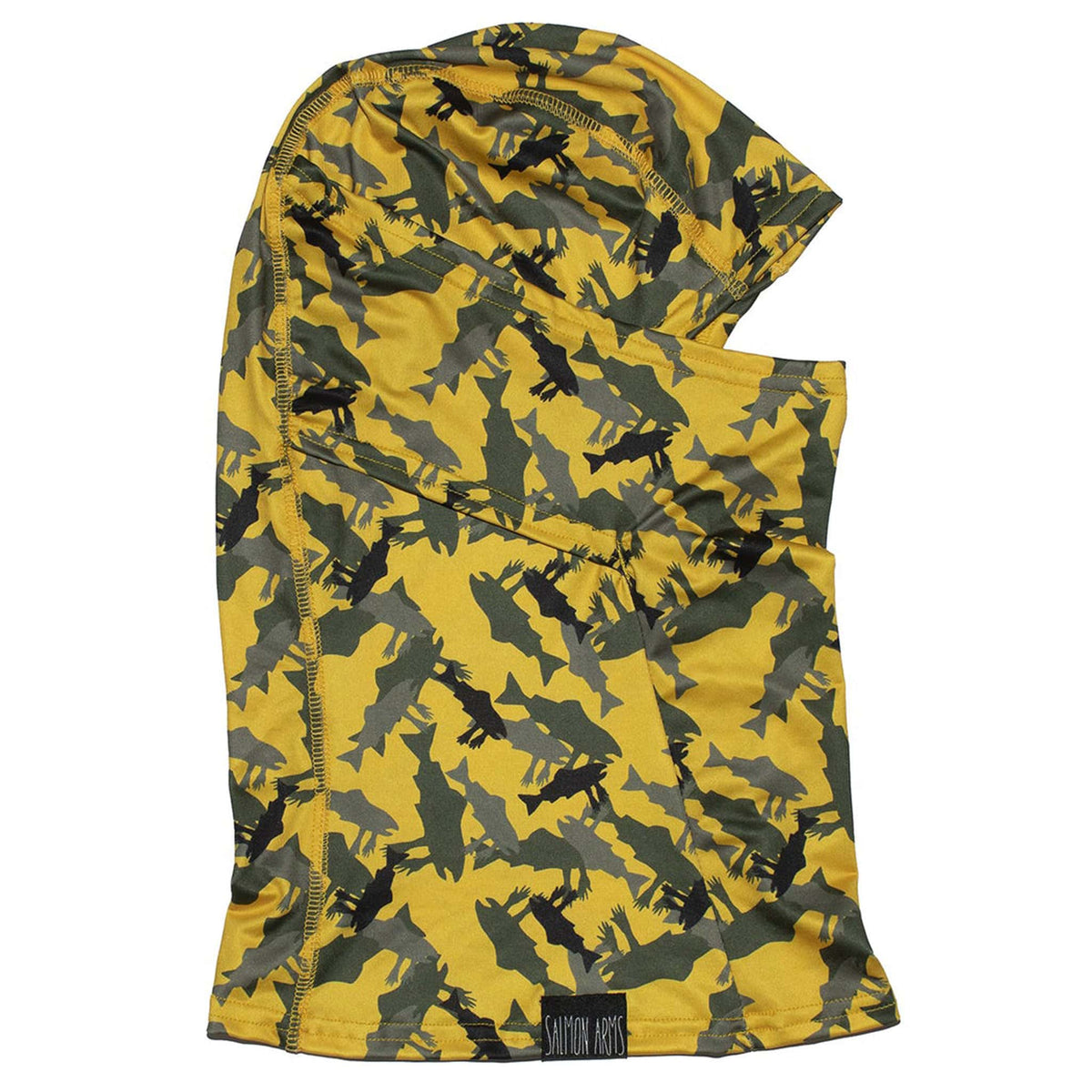 Salmon Arms Balaclava Yellow Salmoflage Facemask