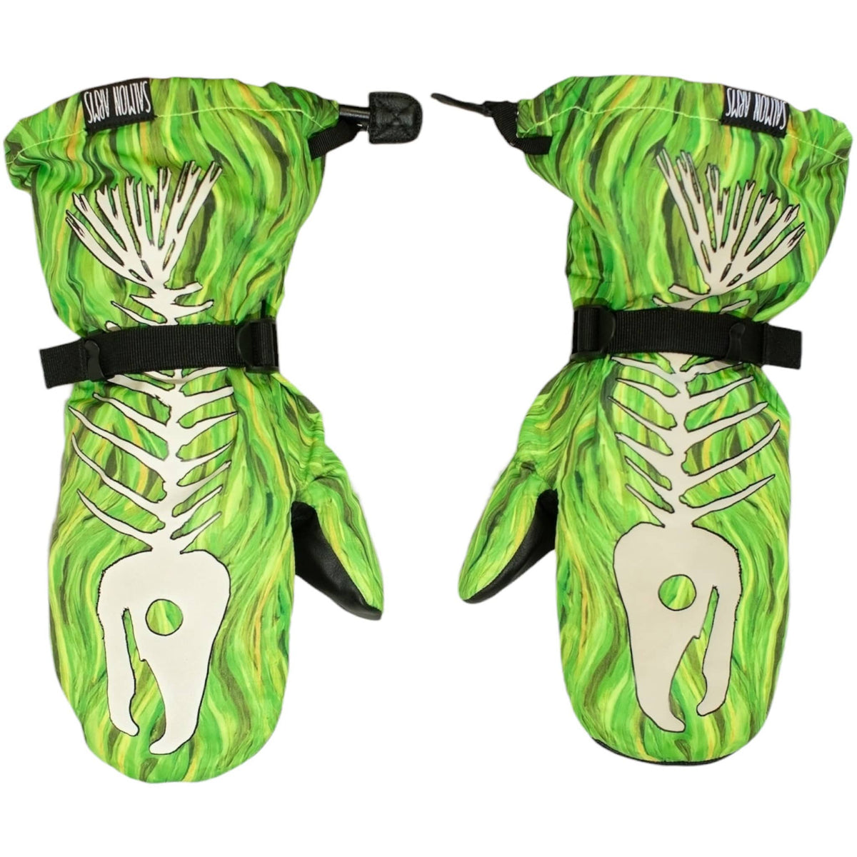 Salmon Arms Overmitt Bones Toxic Gloves & Mitts