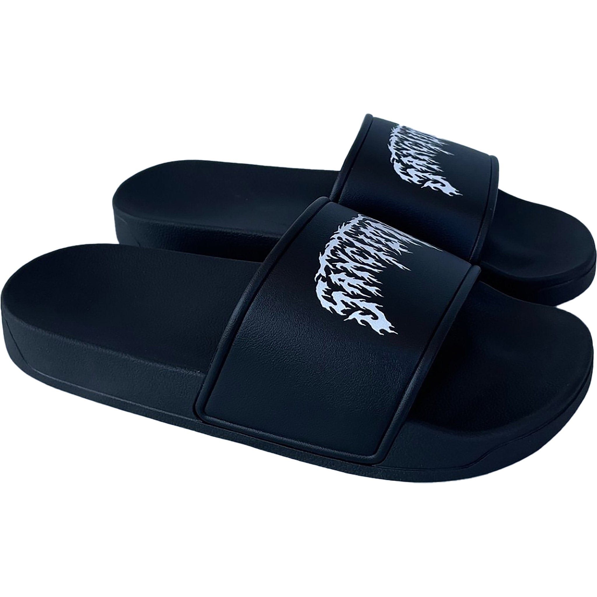 Sanction Heavy Metal Slides Black Shoes