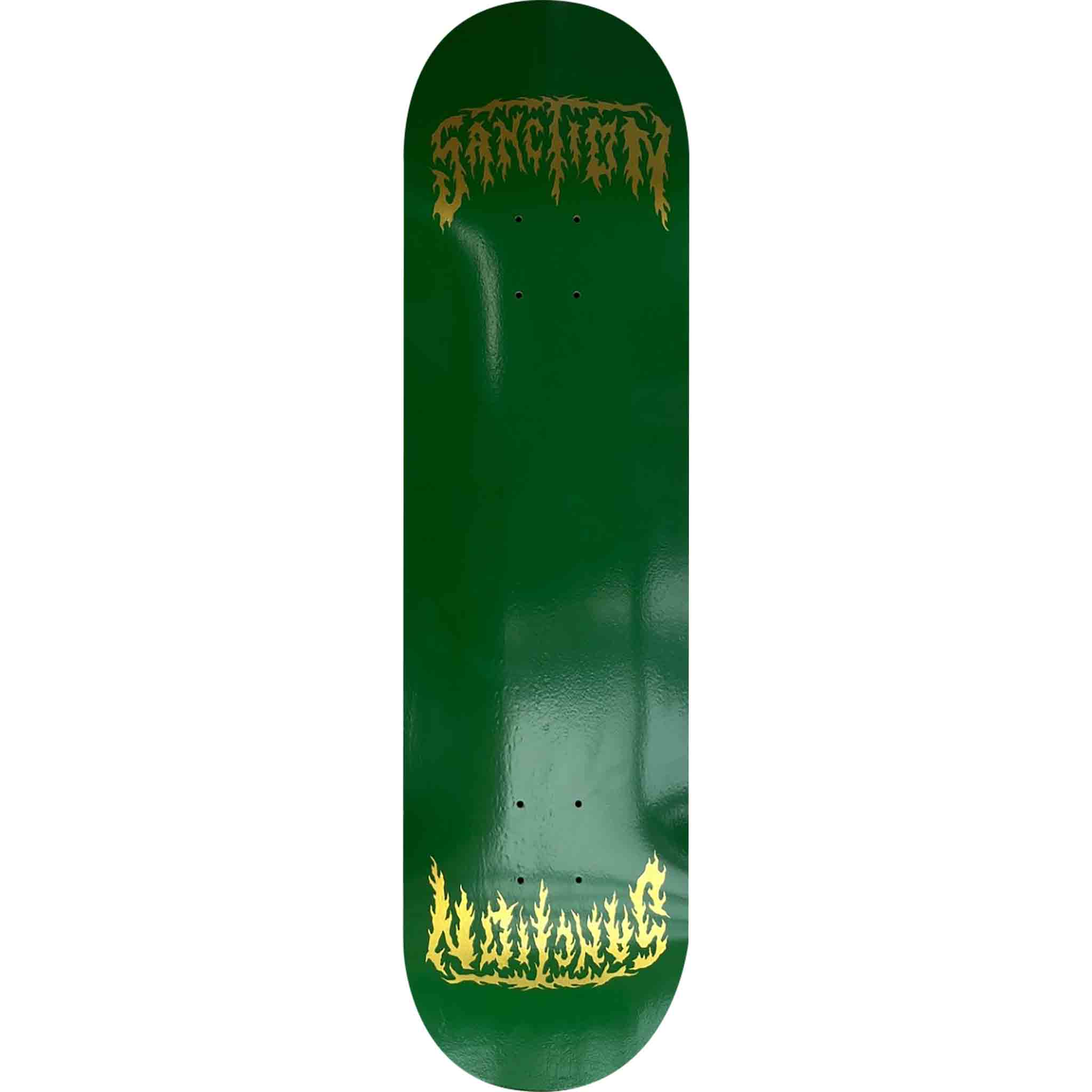 Sanction Metal Twin Brit Green 8.25" Skateboard Deck Skateboard