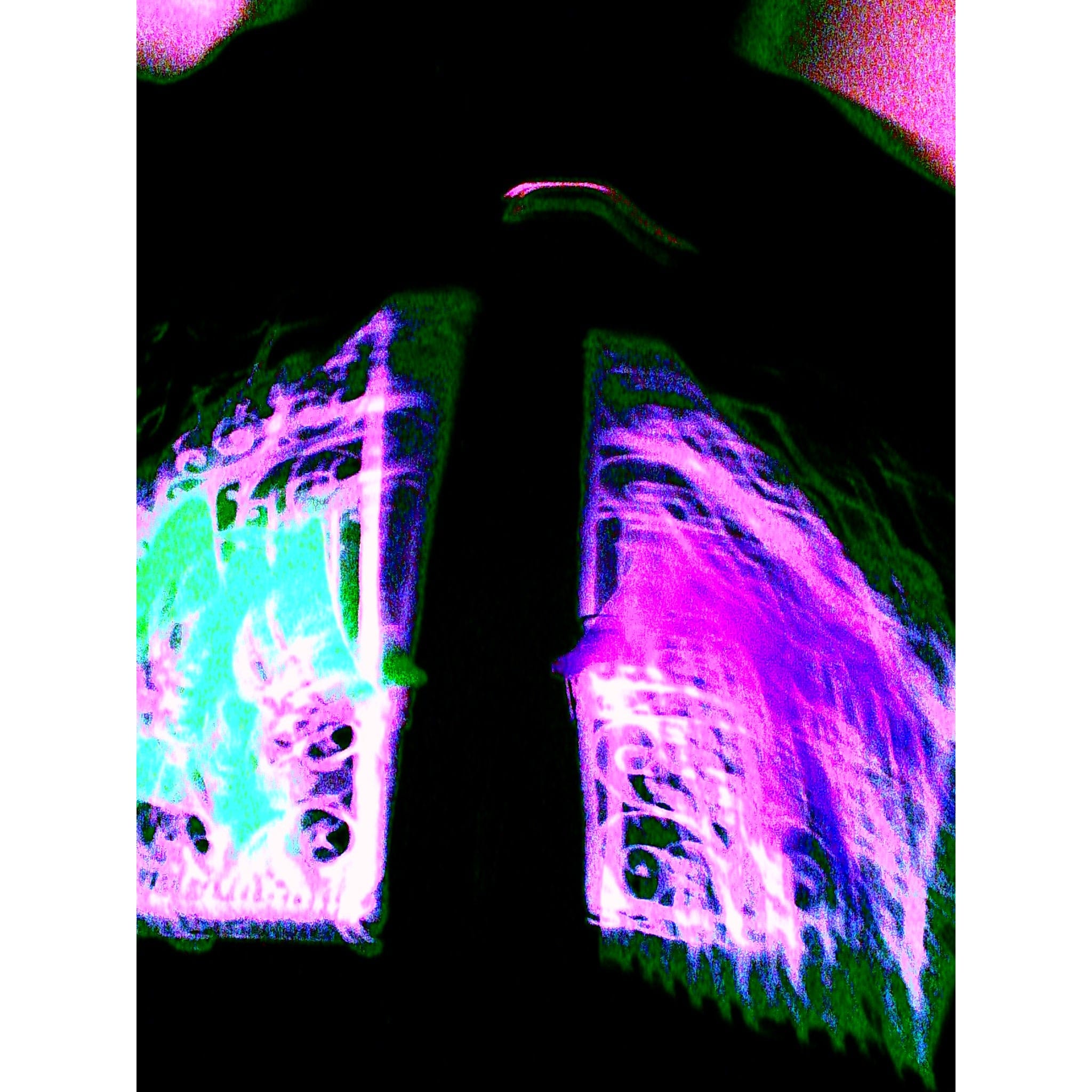 Sanction X Paid Programming Angel Zip Up Hood Black Sweatshirts