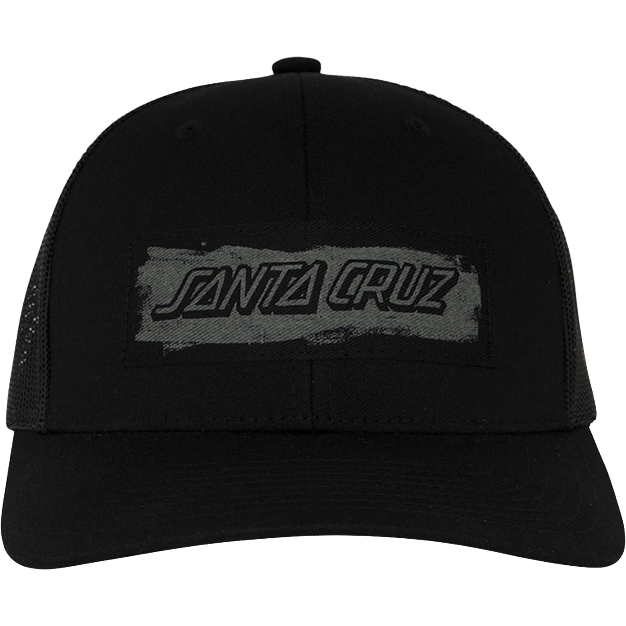 Santa Cruz Cut Strip Trucker Hat Black Hats