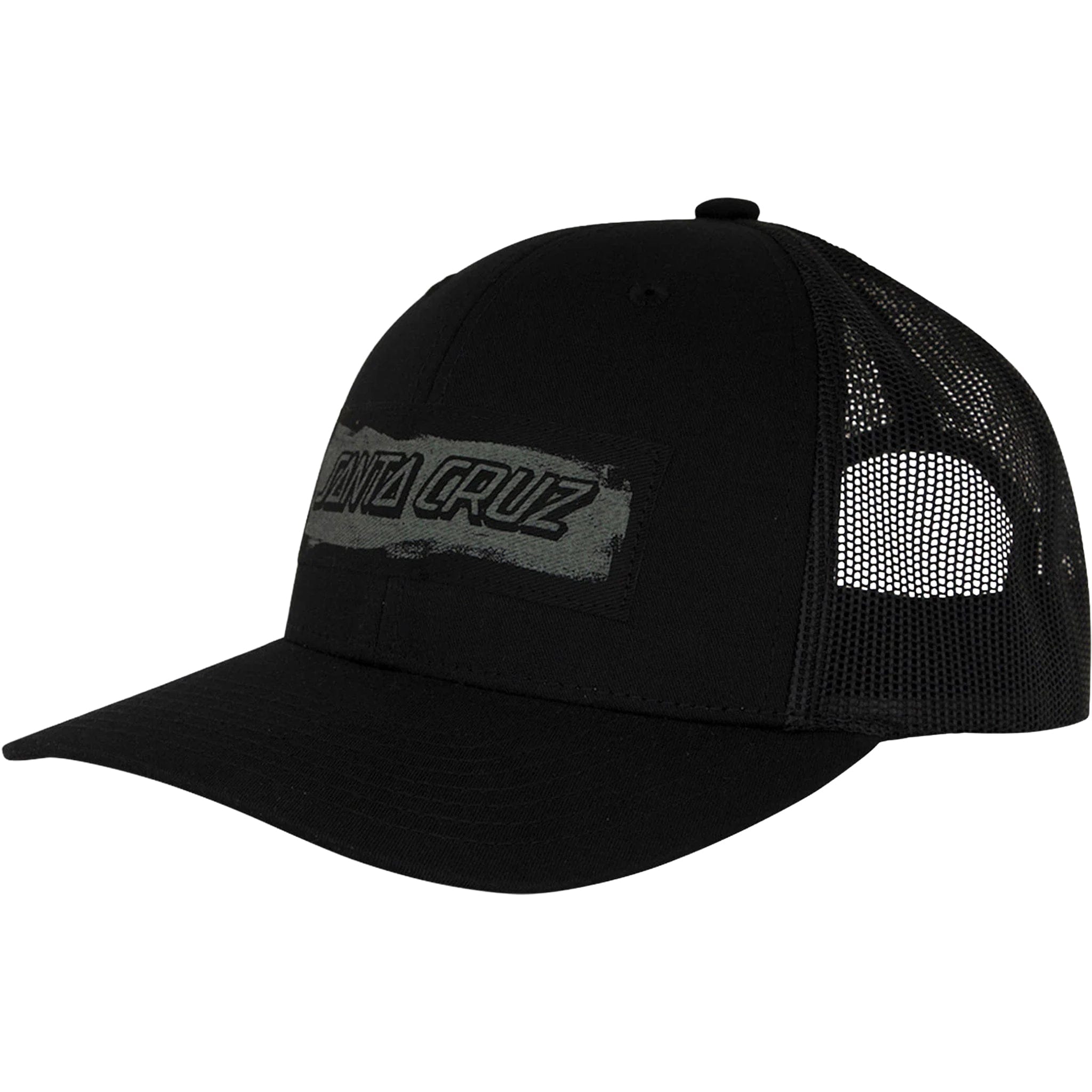 Santa Cruz Cut Strip Trucker Hat Black Hats