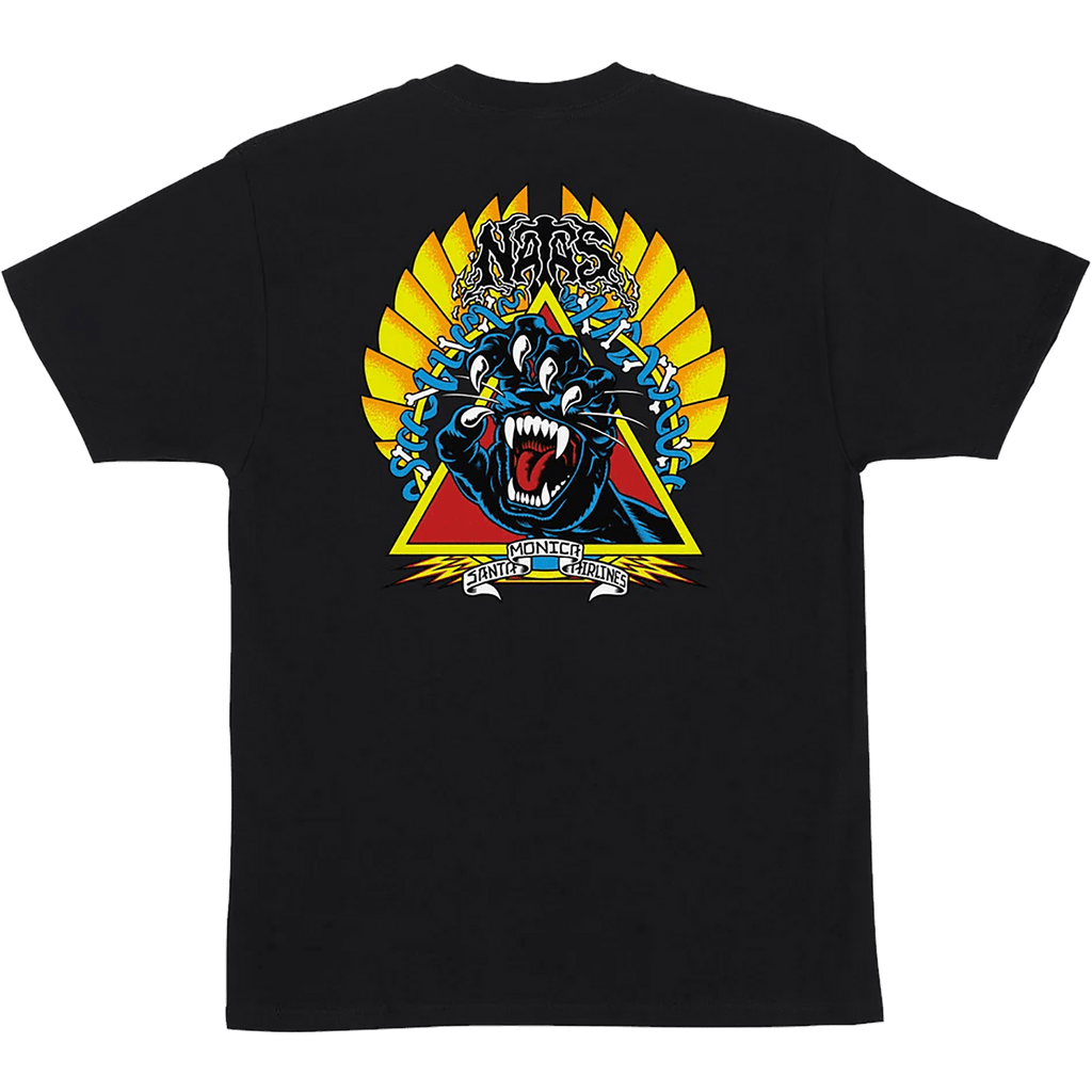 Santa Cruz Natas Screaming Panther T-Shirt Black T Shirt