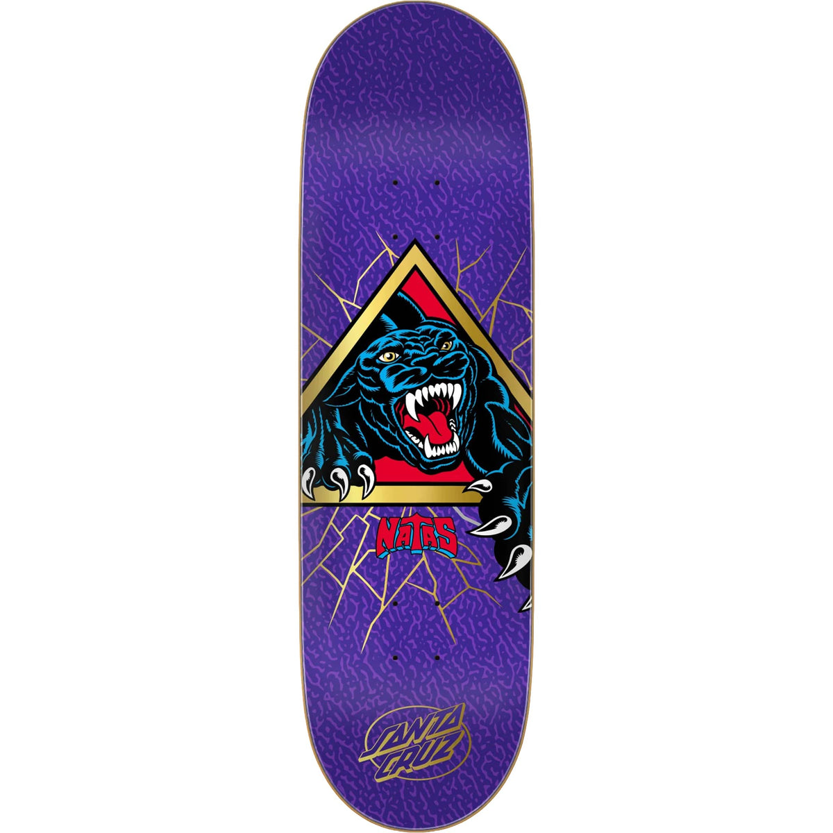 Santa Cruz Natas Shattered Panther VX Skateboard Deck 9" Skateboard