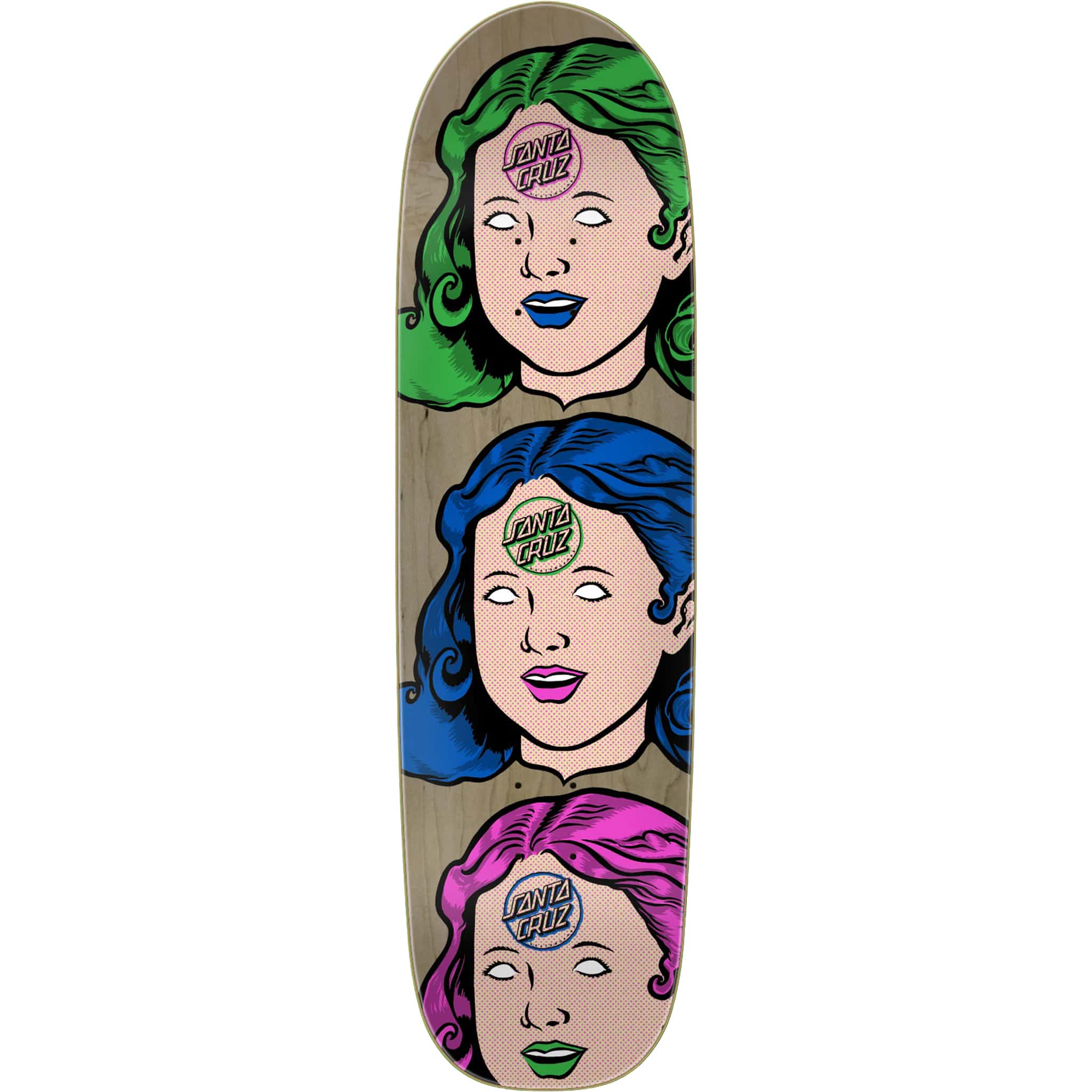 Santa Cruz Possessed Head FeelBase Skateboard Deck 8.5" Skateboard