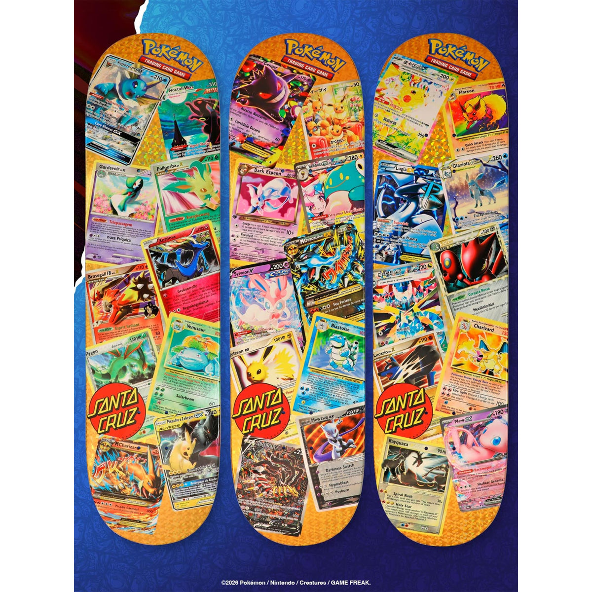 Santa Cruz x Pokémon TCG Blind Bag Deck 8" Skateboard