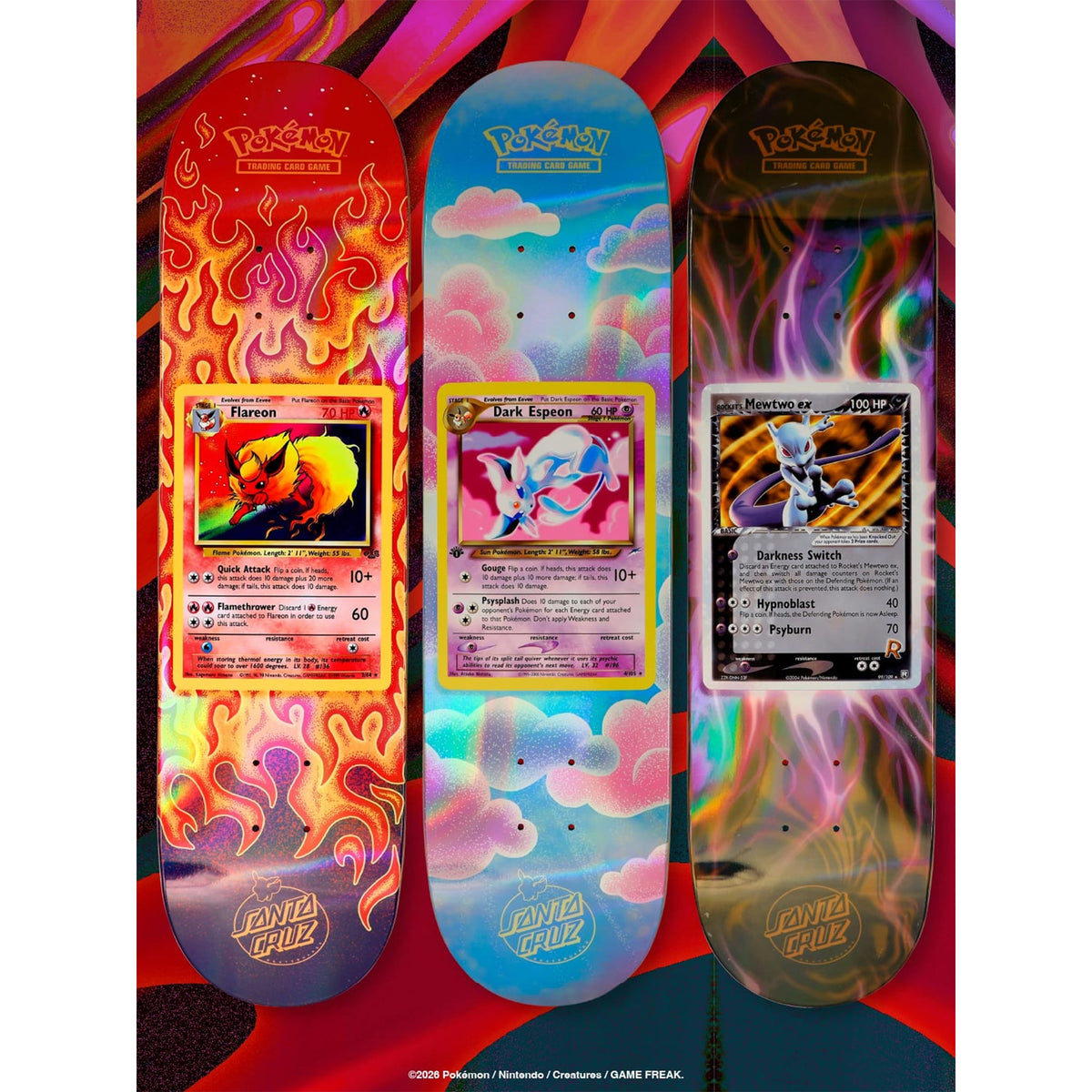 Santa Cruz x Pokémon TCG Blind Bag Deck 8" Skateboard