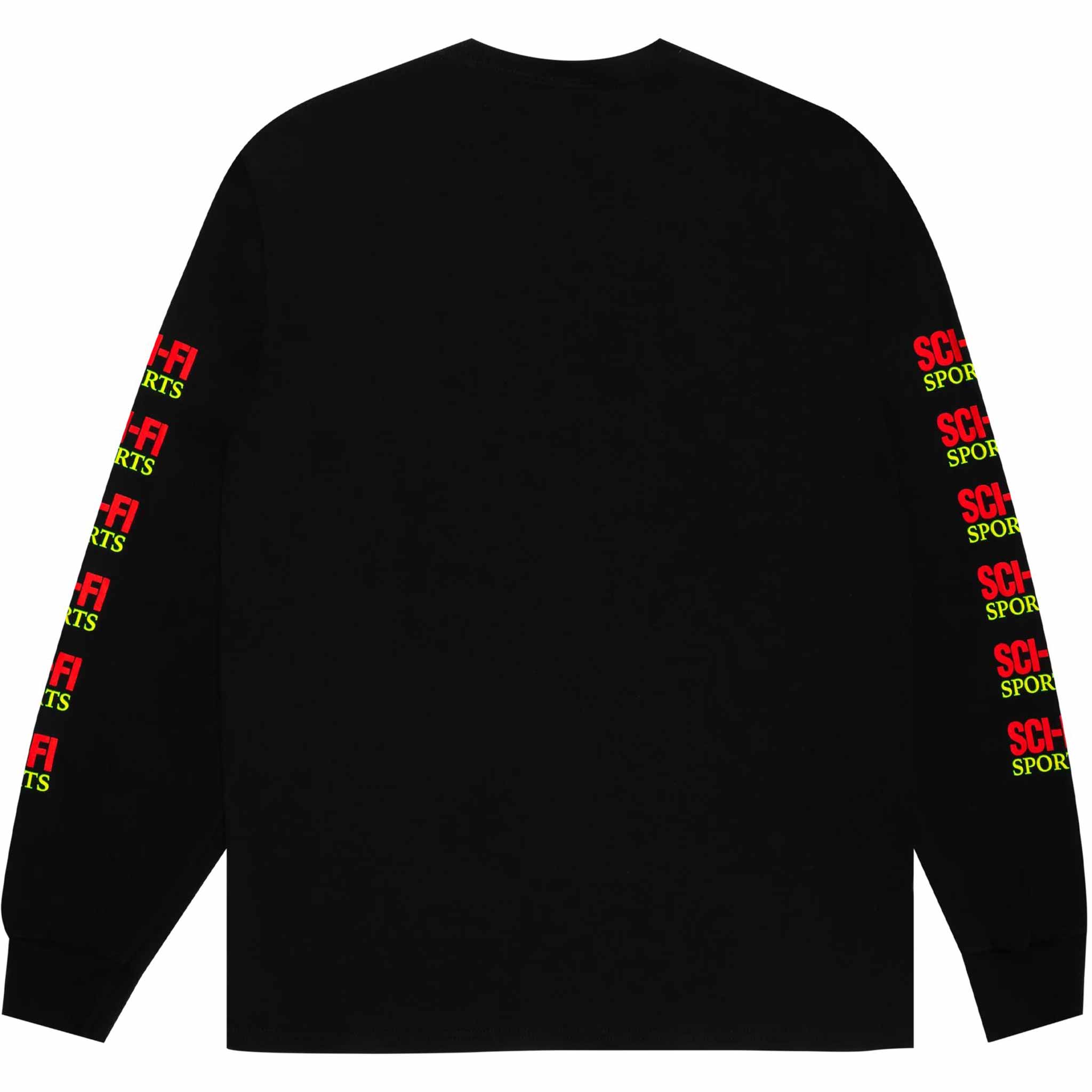 Sci-Fi Fantasy Sports Long Sleeve Tee Black T Shirt