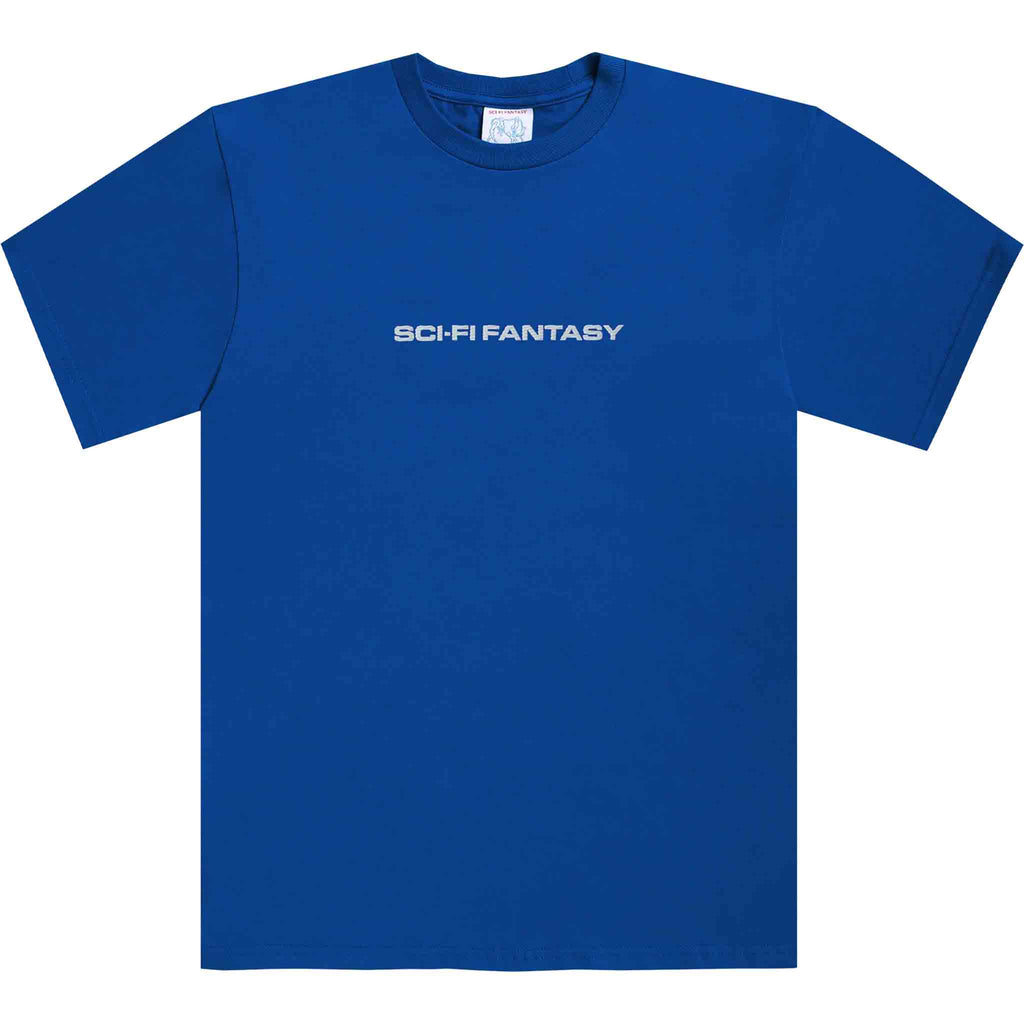 Sci-Fi Fantasy Textured Logo Tee Royal T Shirt