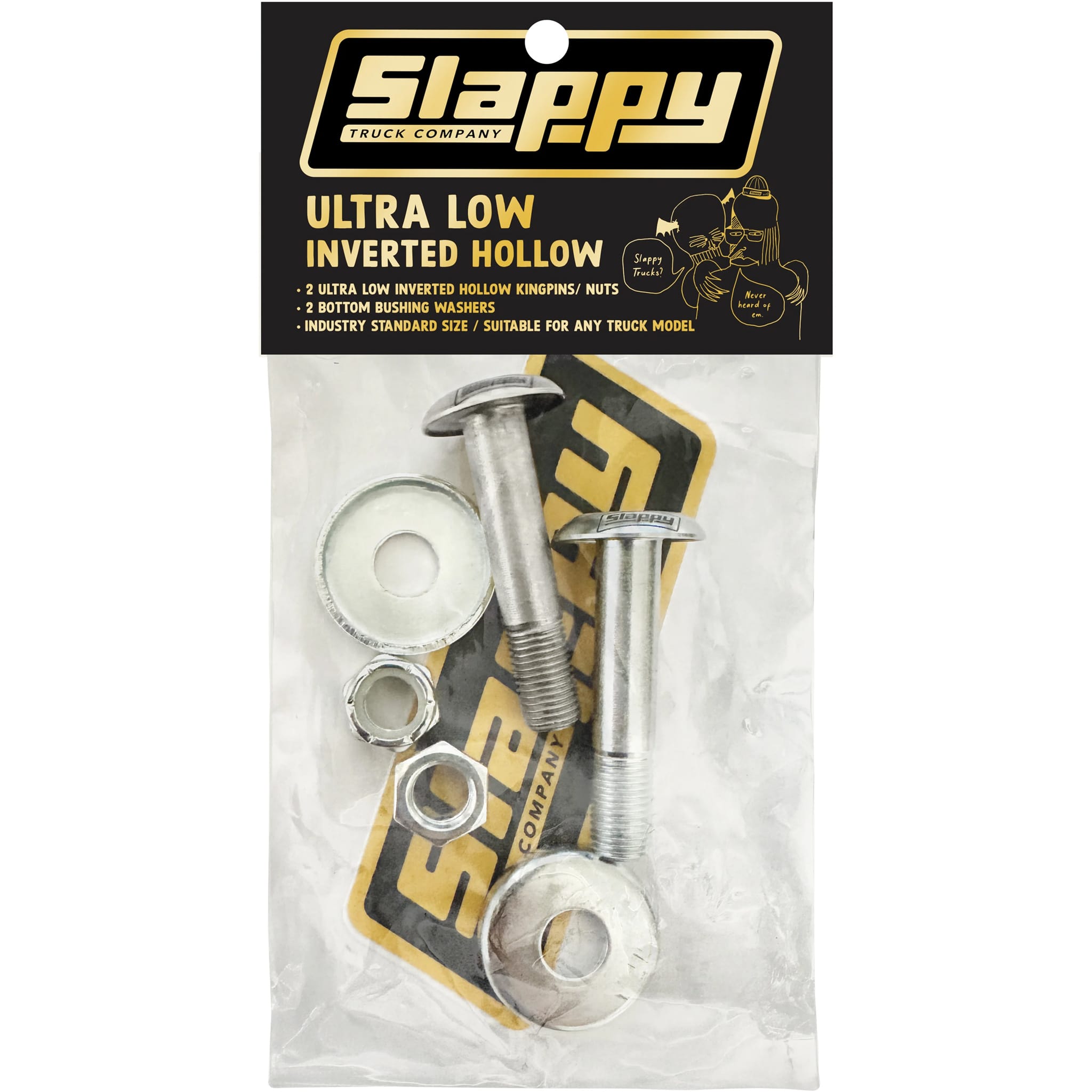 Slappy Ultra Low Inverted Hollow Kingpins Skateboard Accessories
