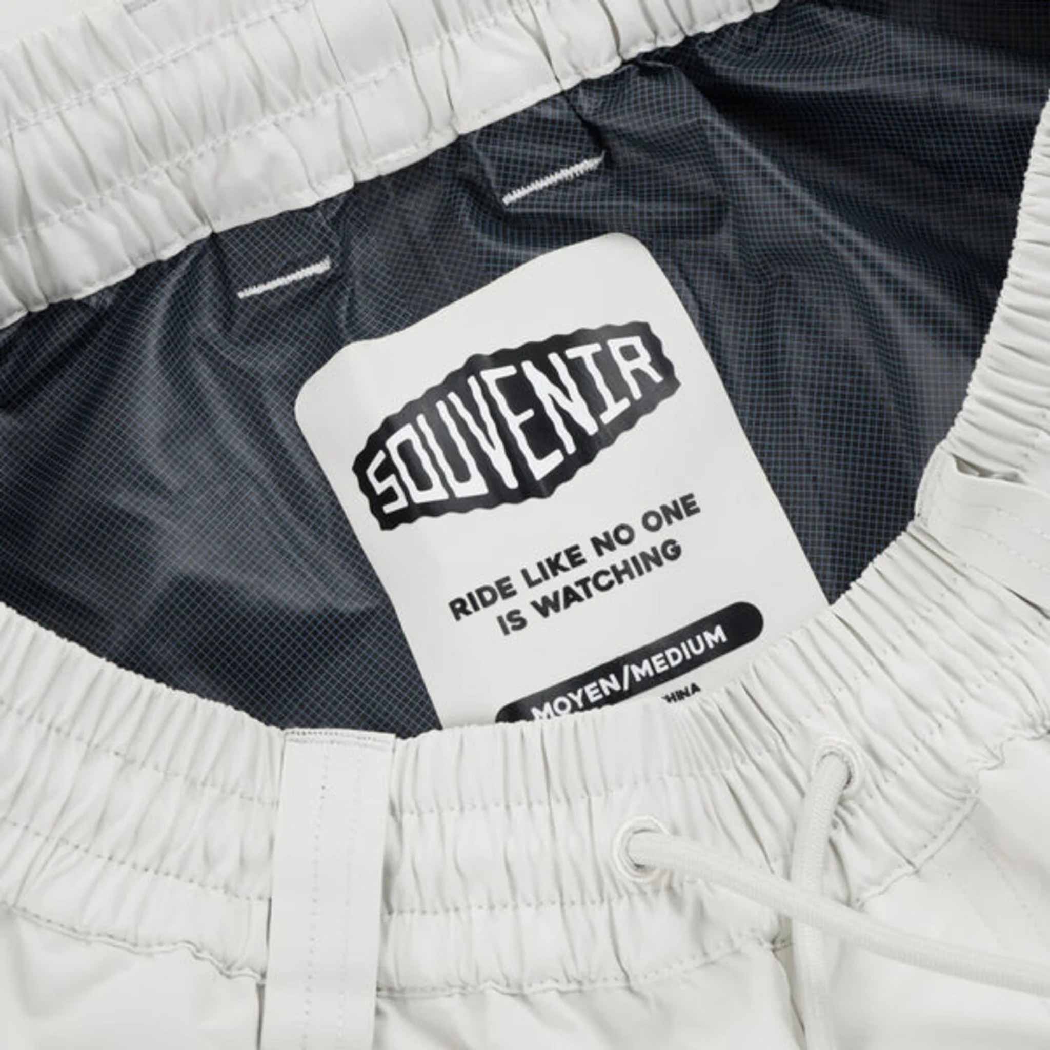 Souvenir 2.5 Ply Recession Pant Marshmallow Black Mens Snowboard Pants