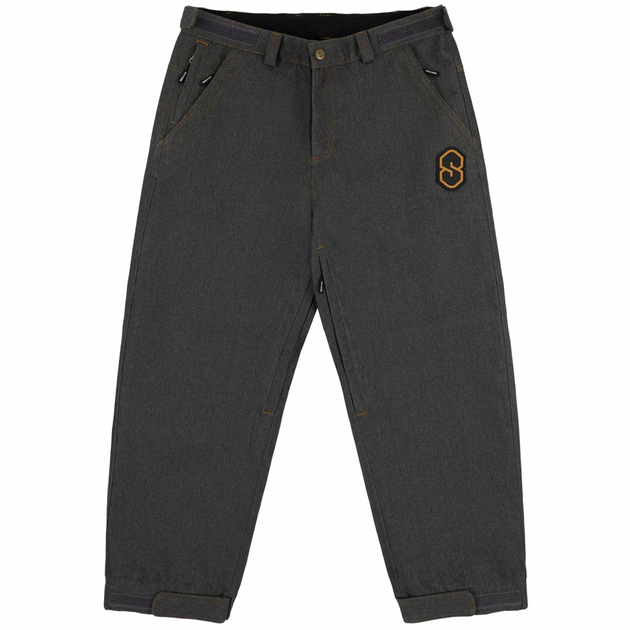 Souvenir 3ply Denim Pant Faded Grey Mens Snowboard Pants