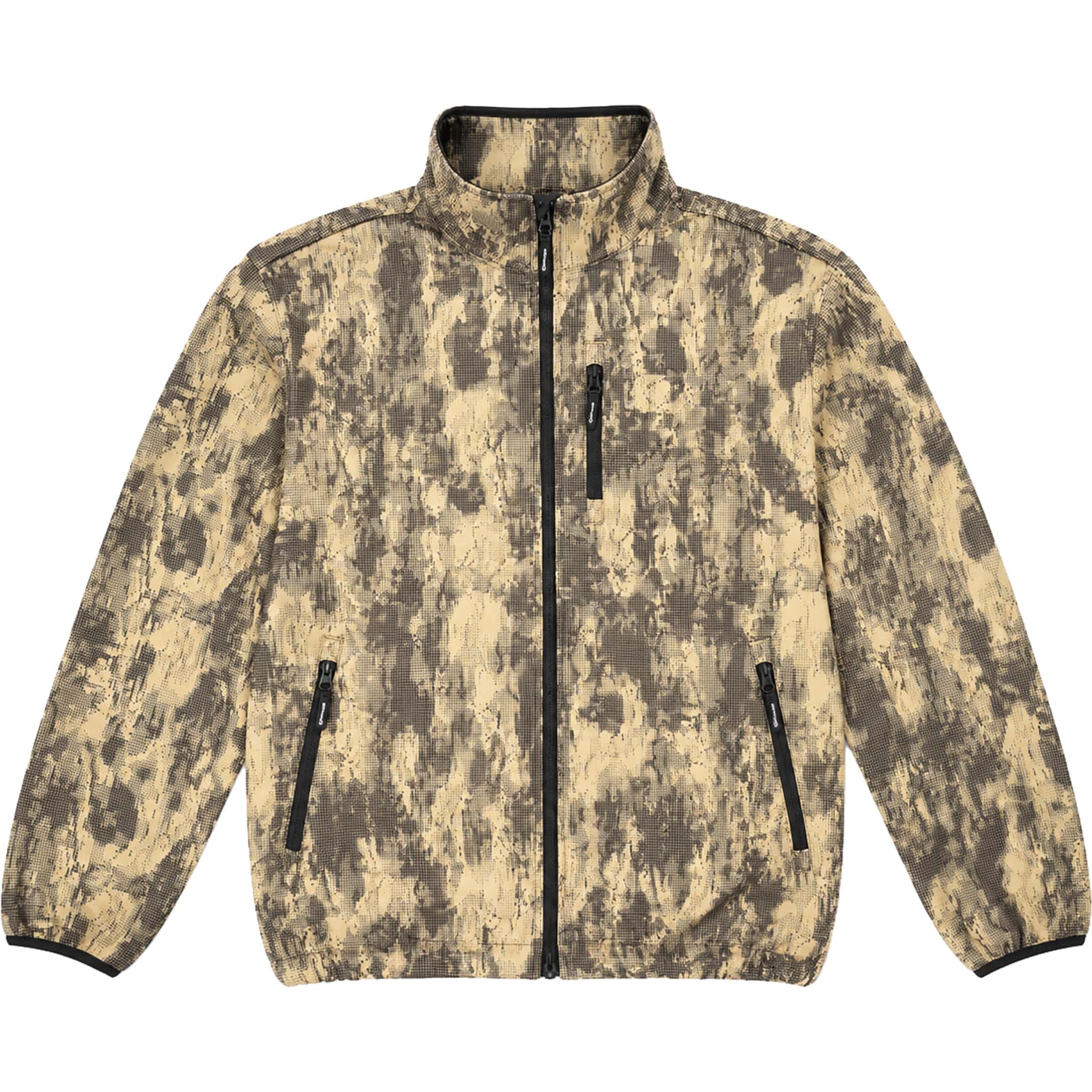 Souvenir Blousson Jacket Brown Blotch Print Casual Jackets