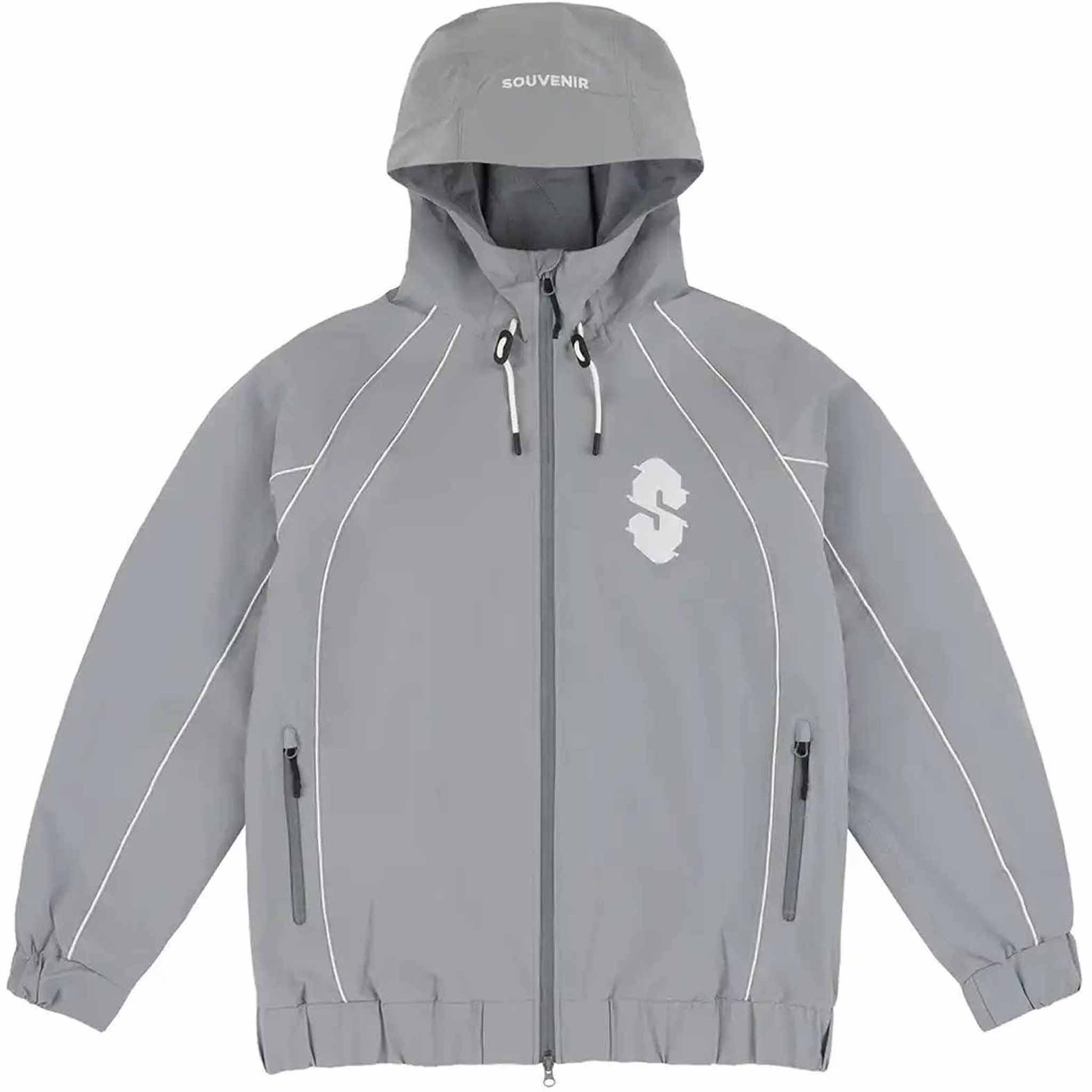 Souvenir Insulated Track Jacket Cool Grey 2025 Mens Snowboard Coat