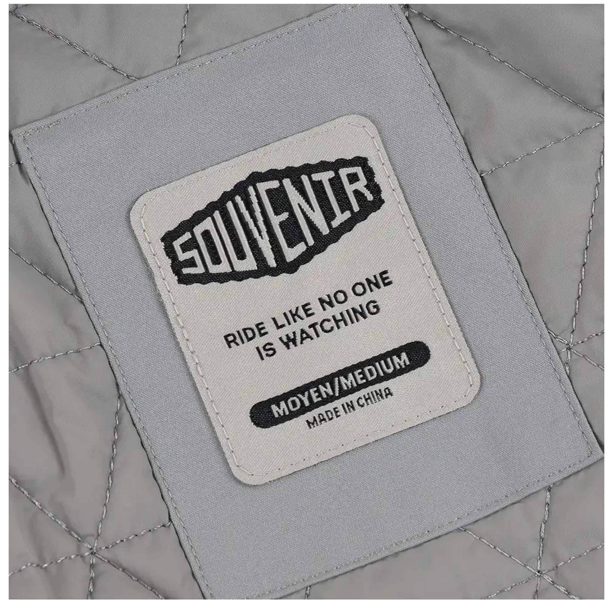 Souvenir Insulated Track Jacket Cool Grey 2025 Mens Snowboard Coat