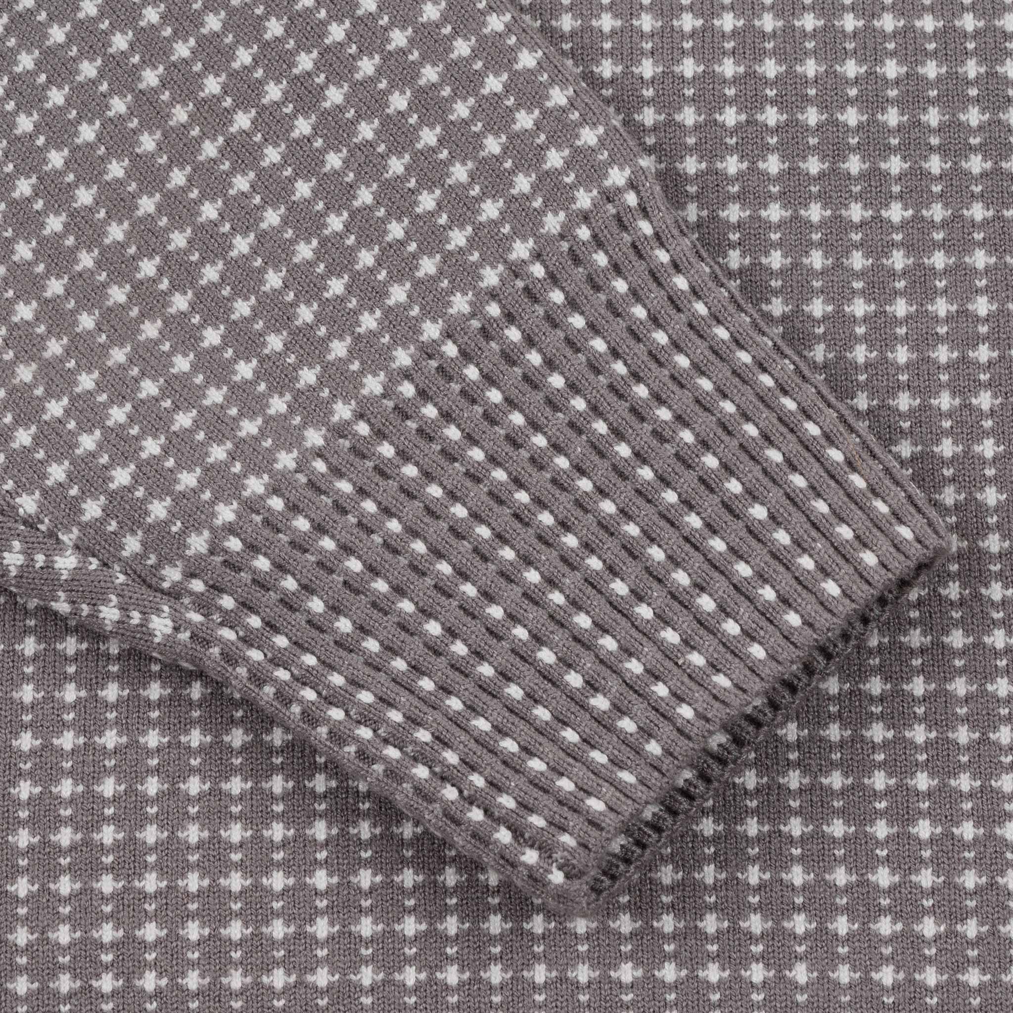 Souvenir Jacquard Knit Sweater Cool Grey Sweatshirts