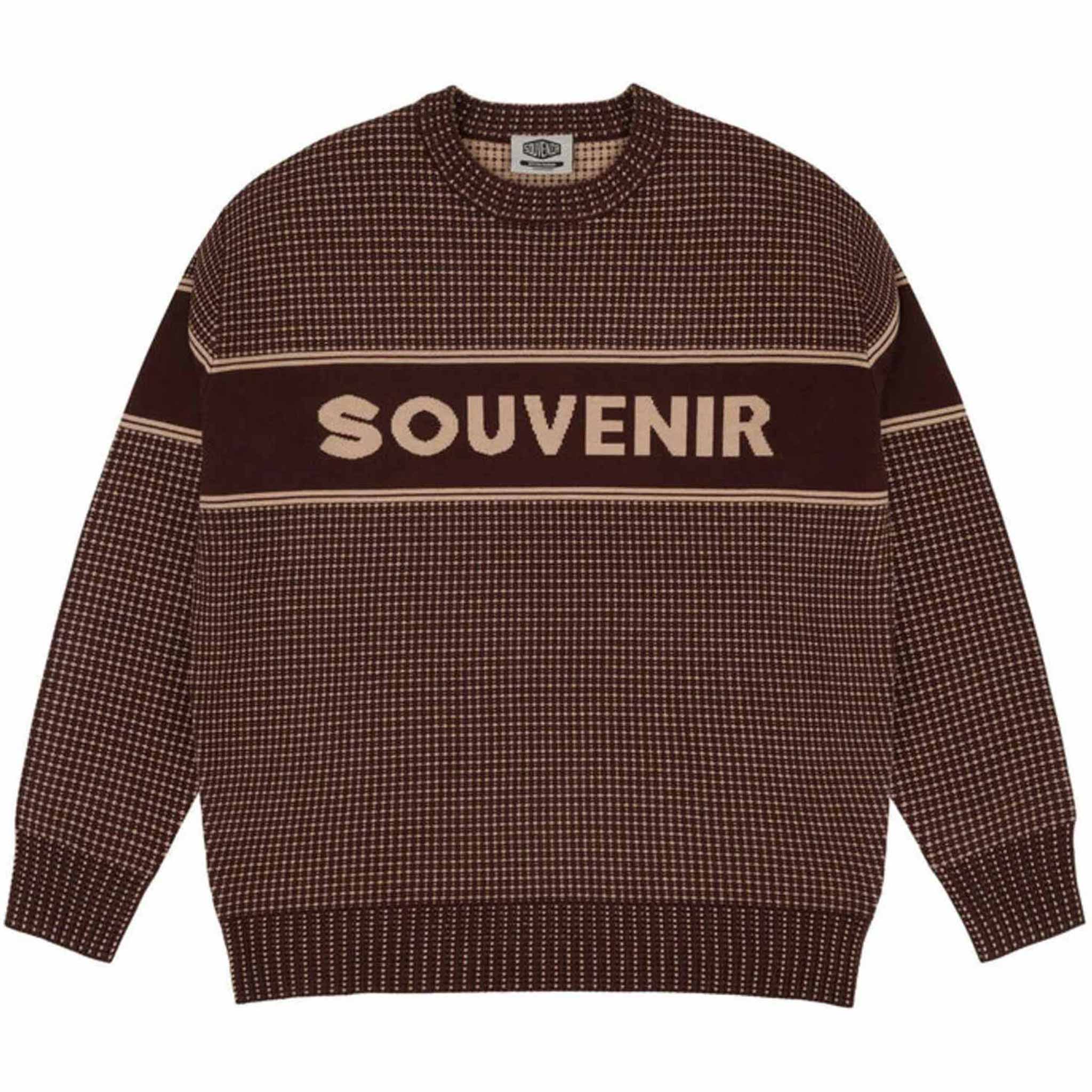 Souvenir Jacquard Sweater Chocolate Sweatshirts