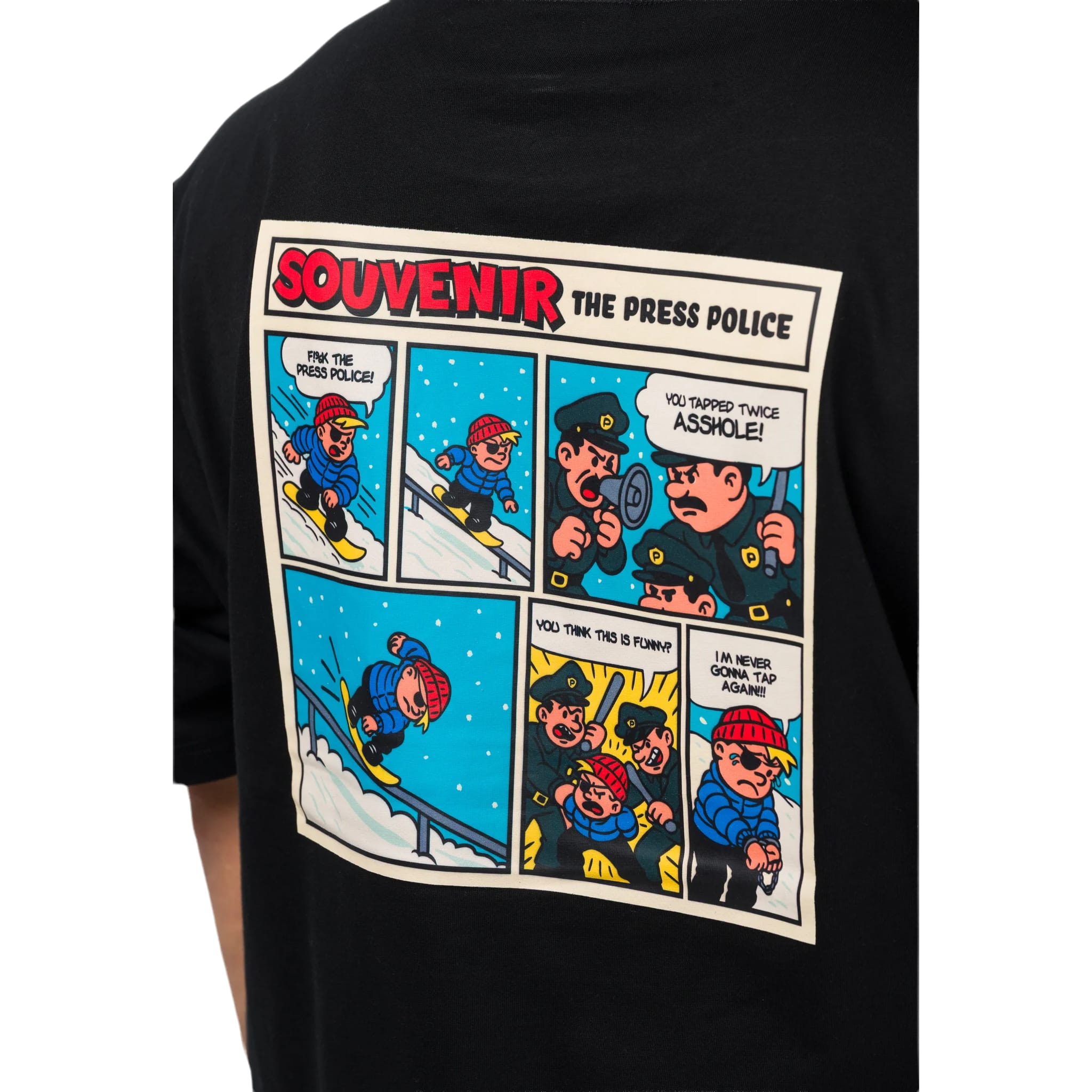 Souvenir Press Police T-Shirt Black T Shirt