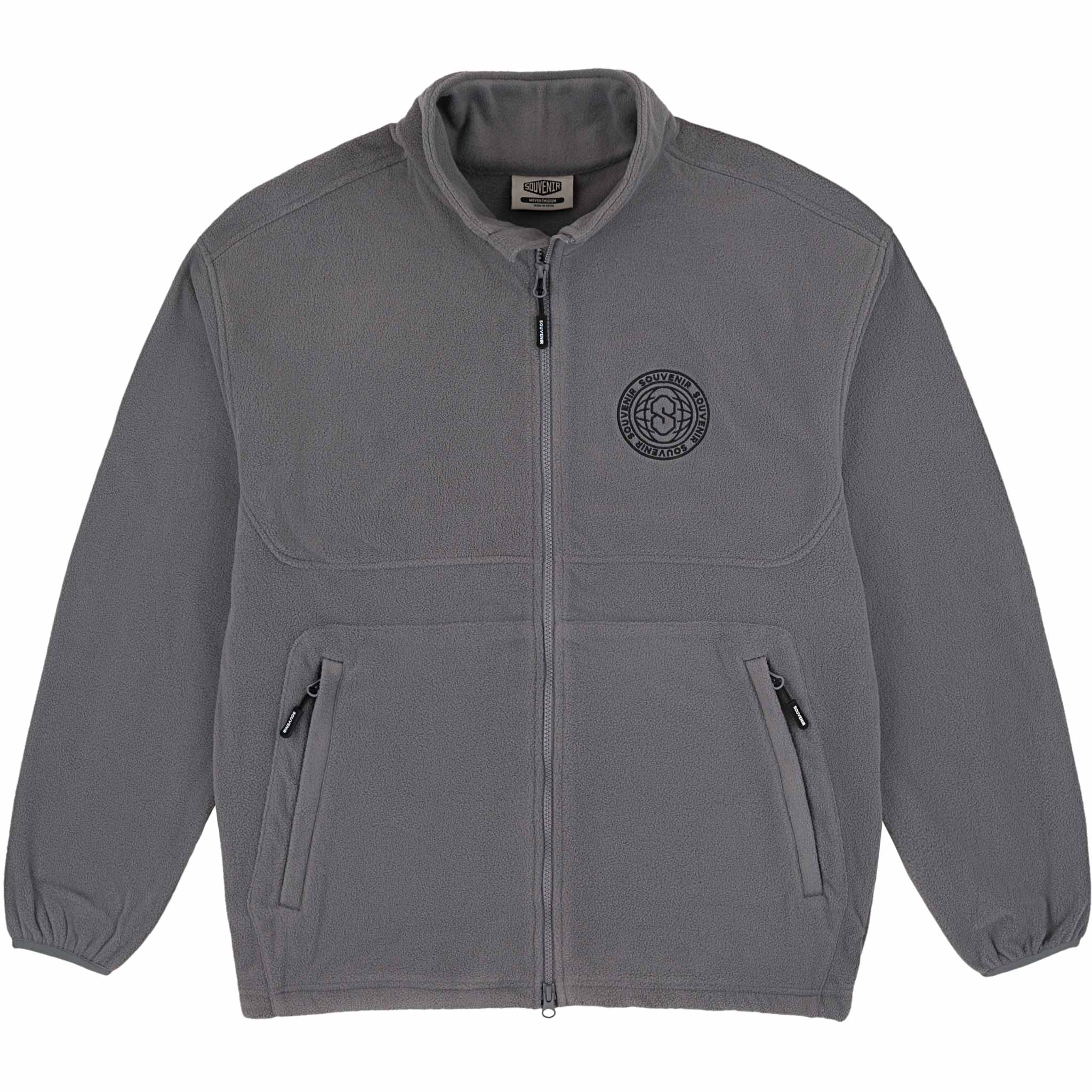 Souvenir Tech Fleece Zip Up Cool Grey Sweatshirts