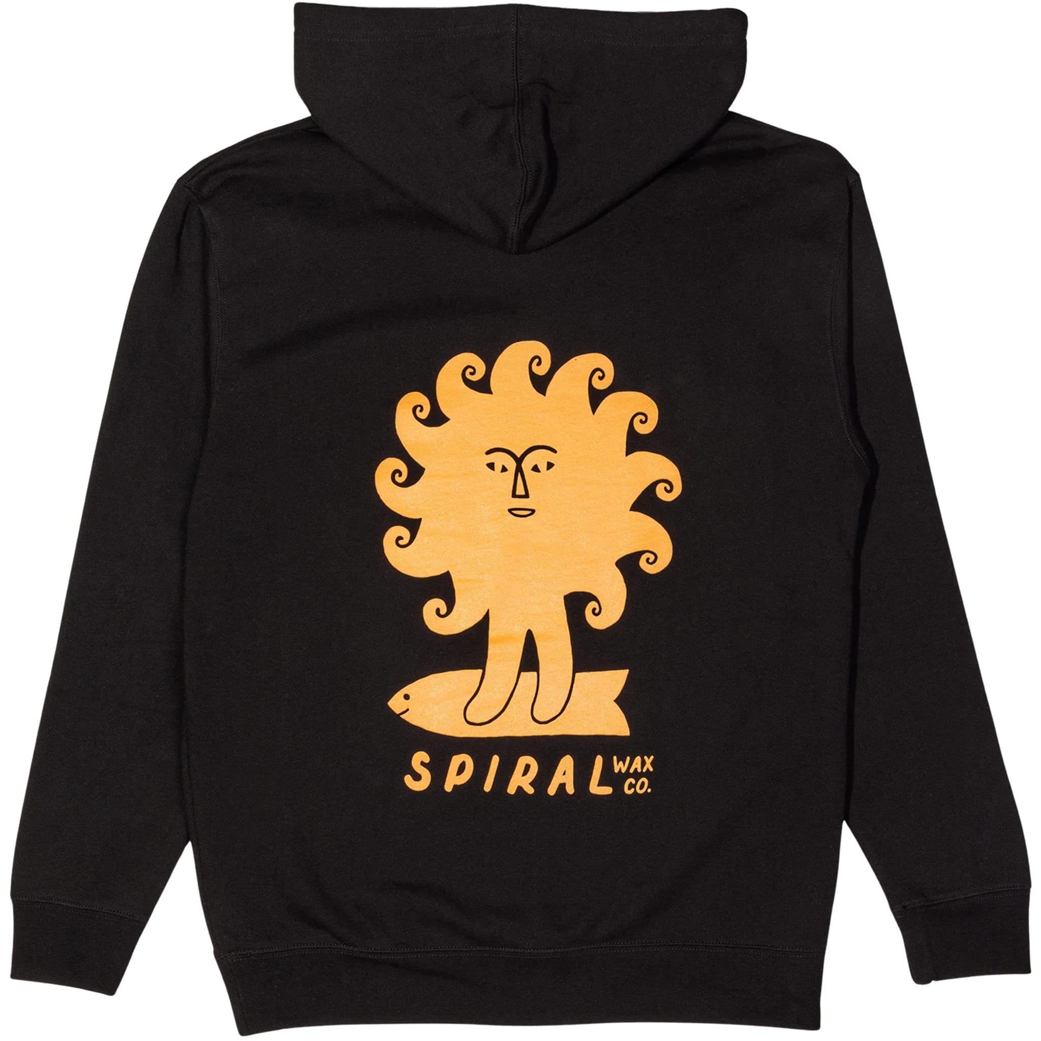 Spiral Wax Co Sungod Hoodie Black Sweatshirts