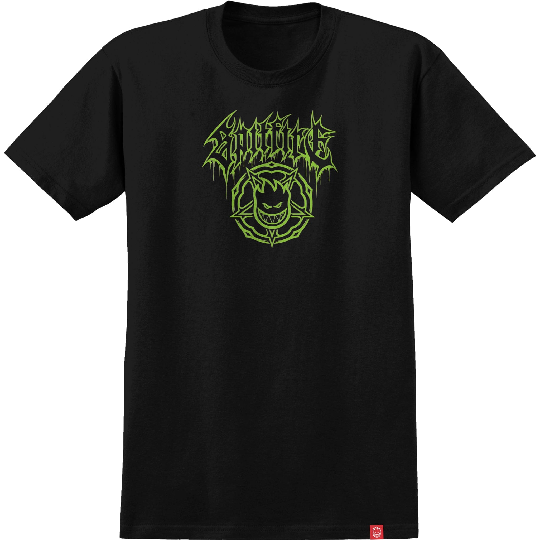 Spitfire Basic Pentagram Drip Tee Black T Shirt