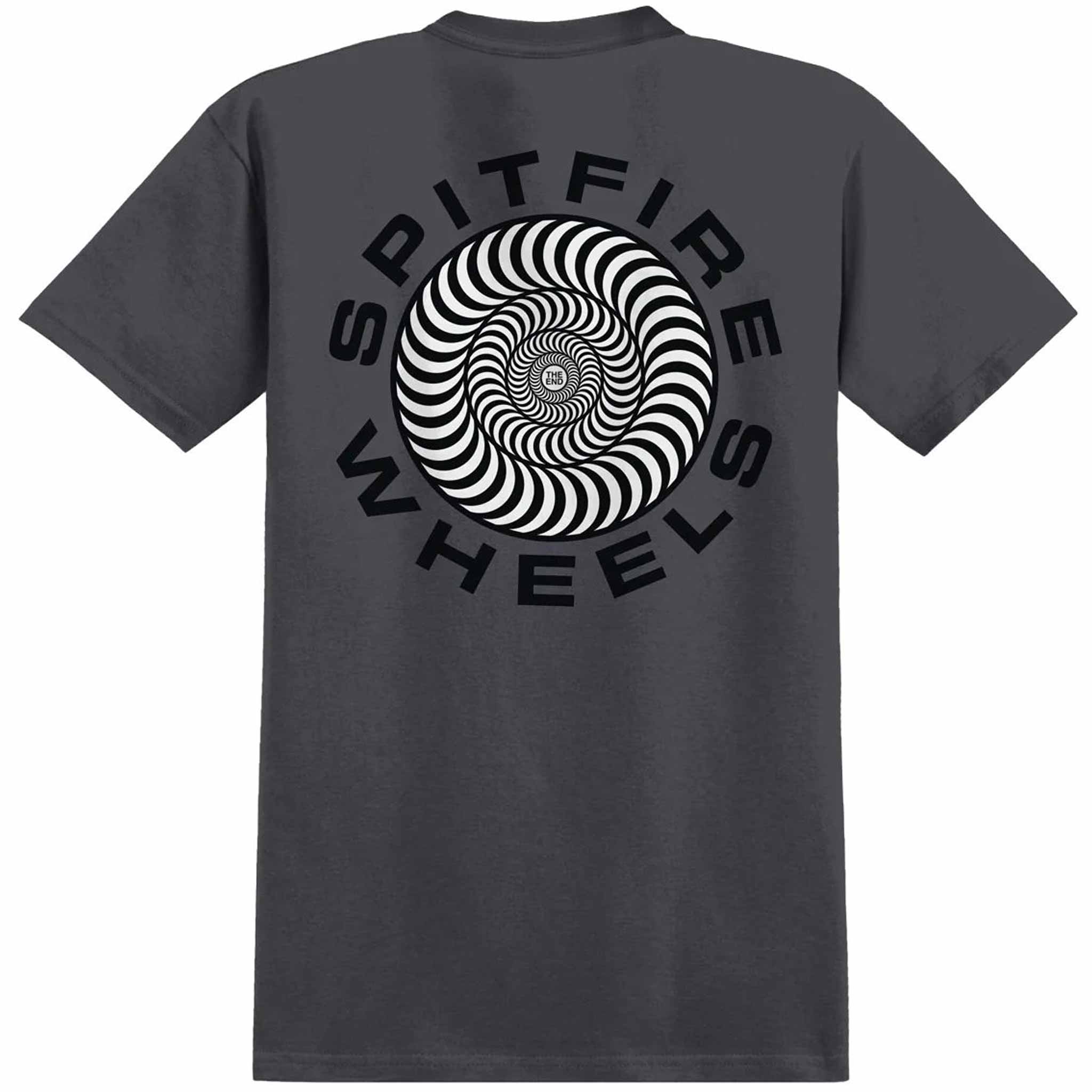 Spitfire Classic '87 Swirl Fill Tee Charcoal T Shirt