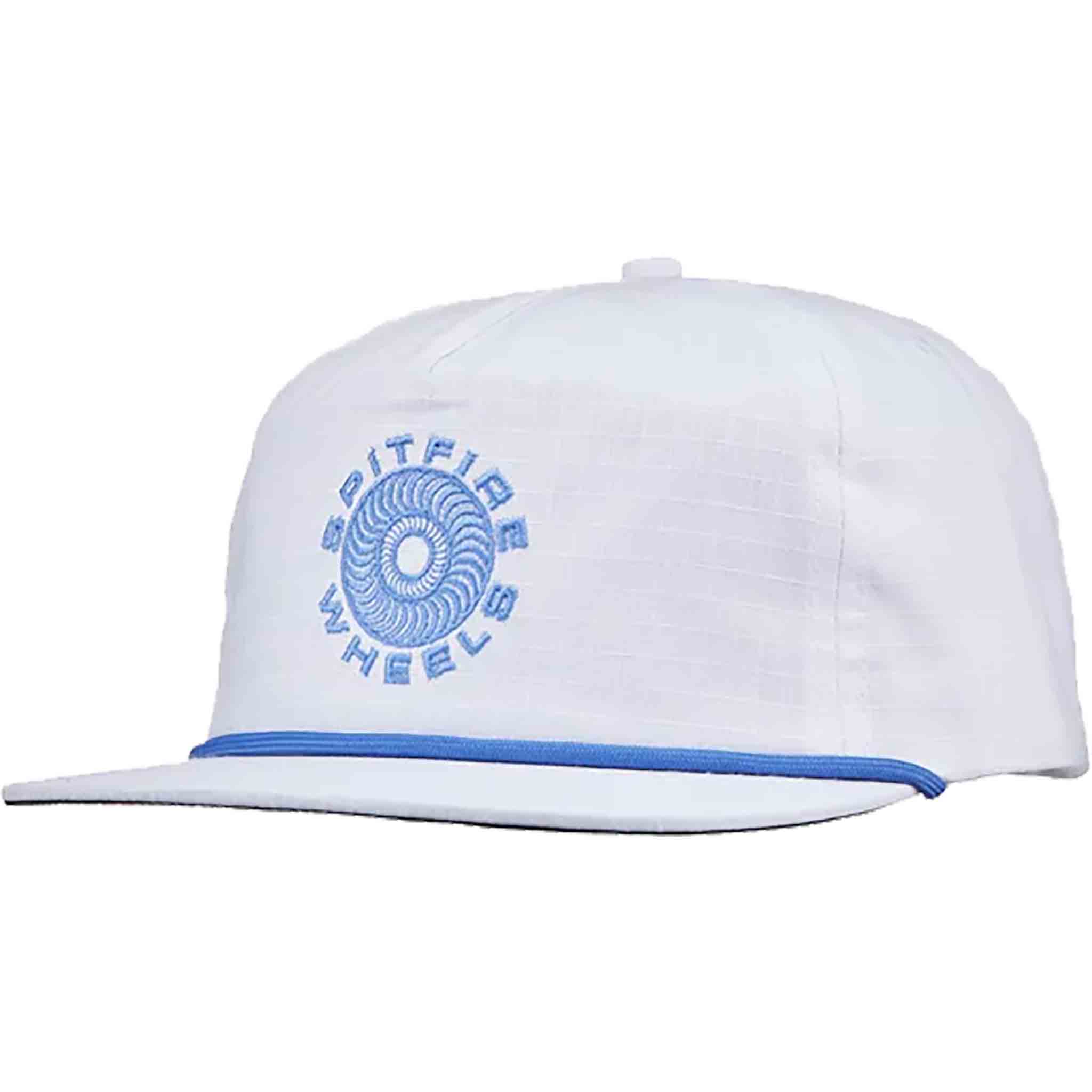 Spitfire Classic '87 Swirl Snapback Hat White Blue Hats