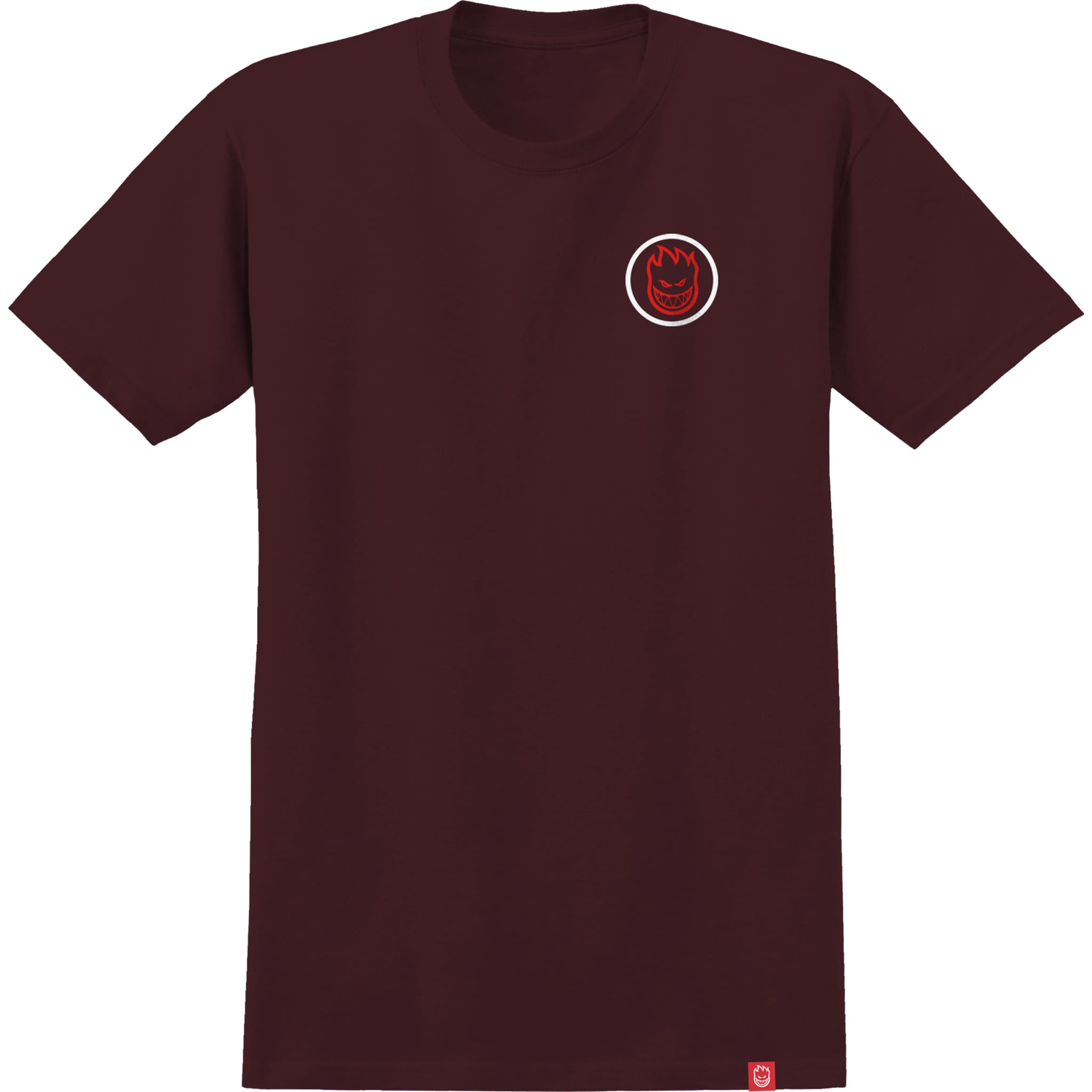 Spitfire Classic Swirl Overlay T-Shirt Burgundy T Shirt