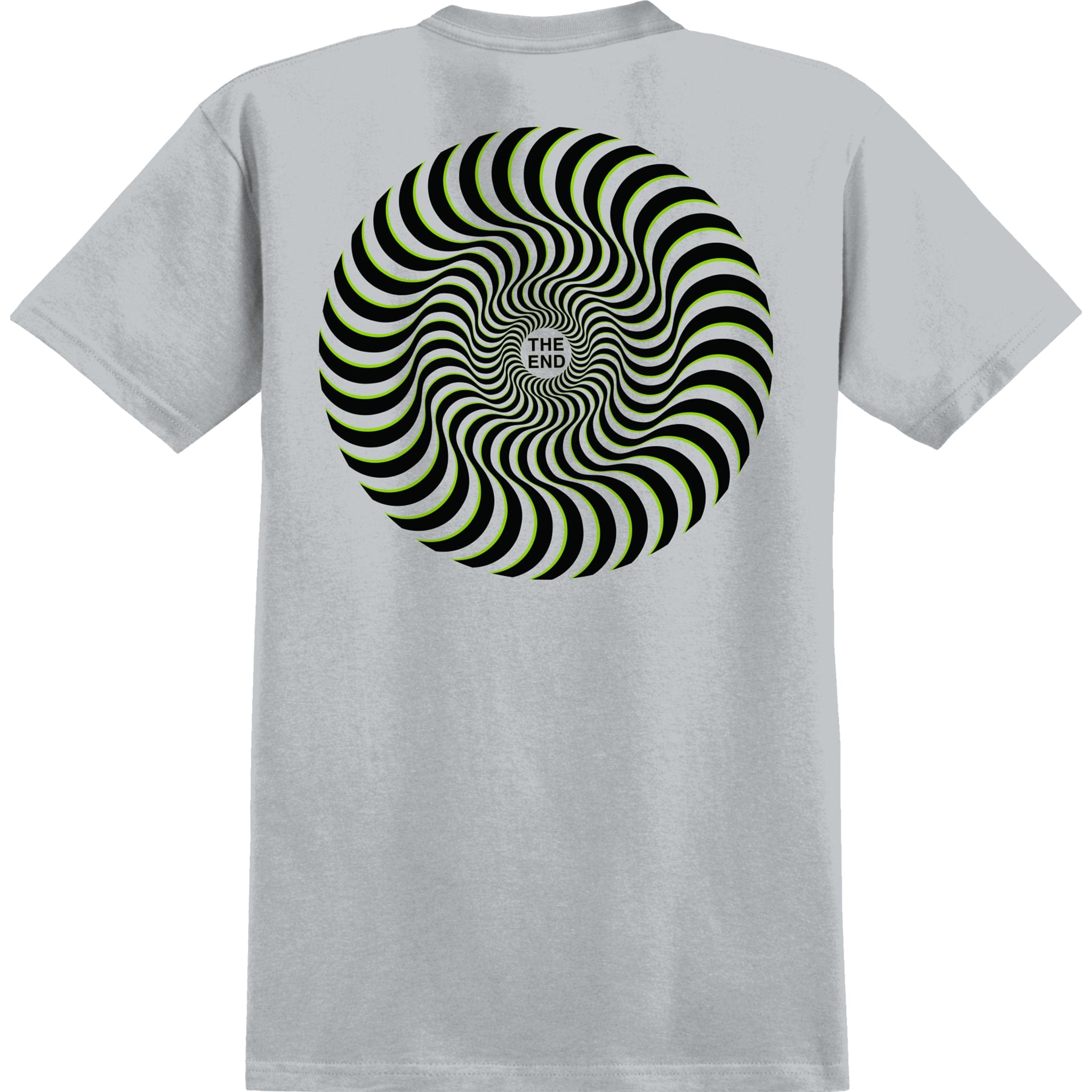 Spitfire Classic Swirl Overlay Tee Ice Grey T Shirt