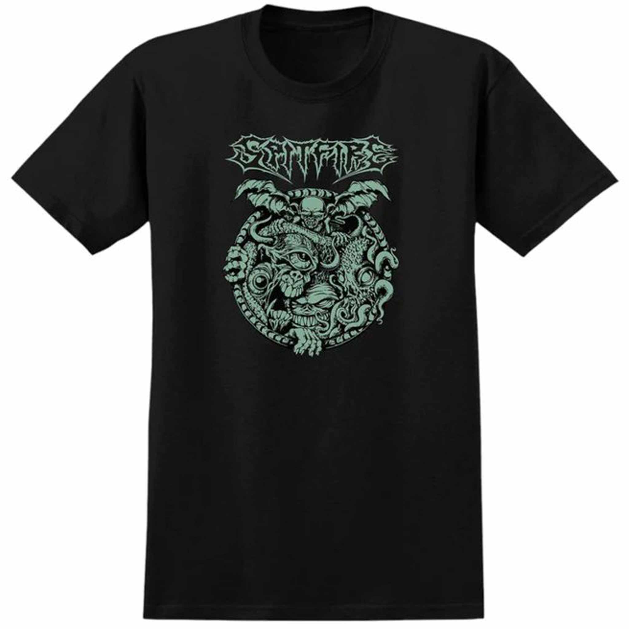 Spitfire Demon Gate Glow Premium Print Tee Black T Shirt