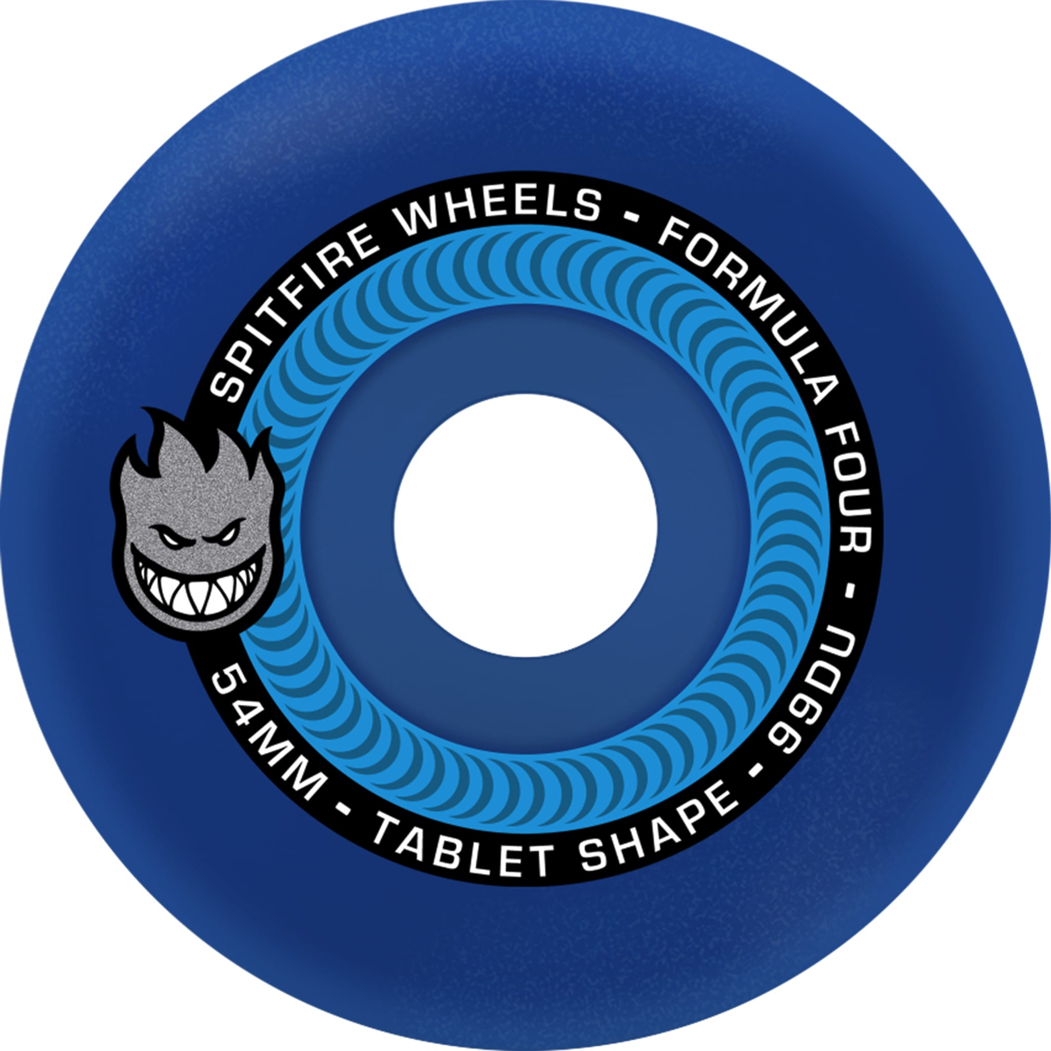 Spitfire Formula Four 99d Tablets 54mm Skateboard Wheels Ice Blue Skateboard Wheels
