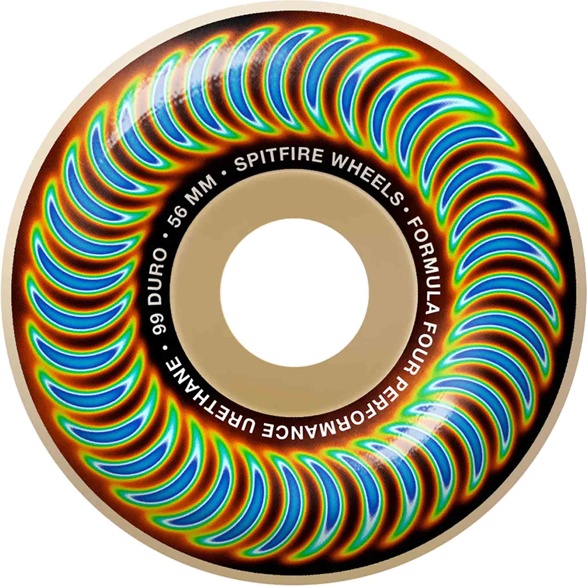 Spitfire Formula Four Classic Radioactive 99a 56mm Skateboard Wheels Skateboard Wheels