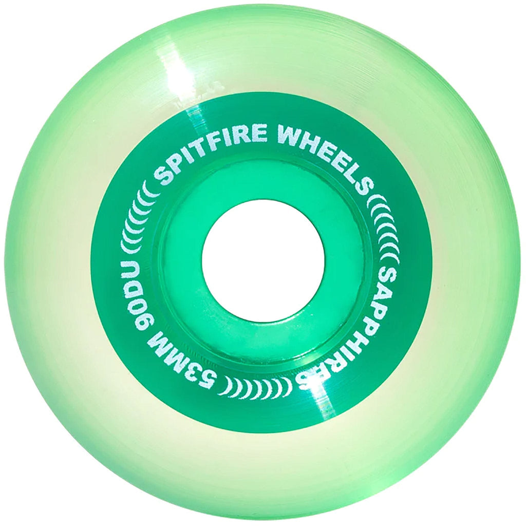 Spitfire Sapphire Green 90d 53mm Skateboard Wheels Skateboard Wheels