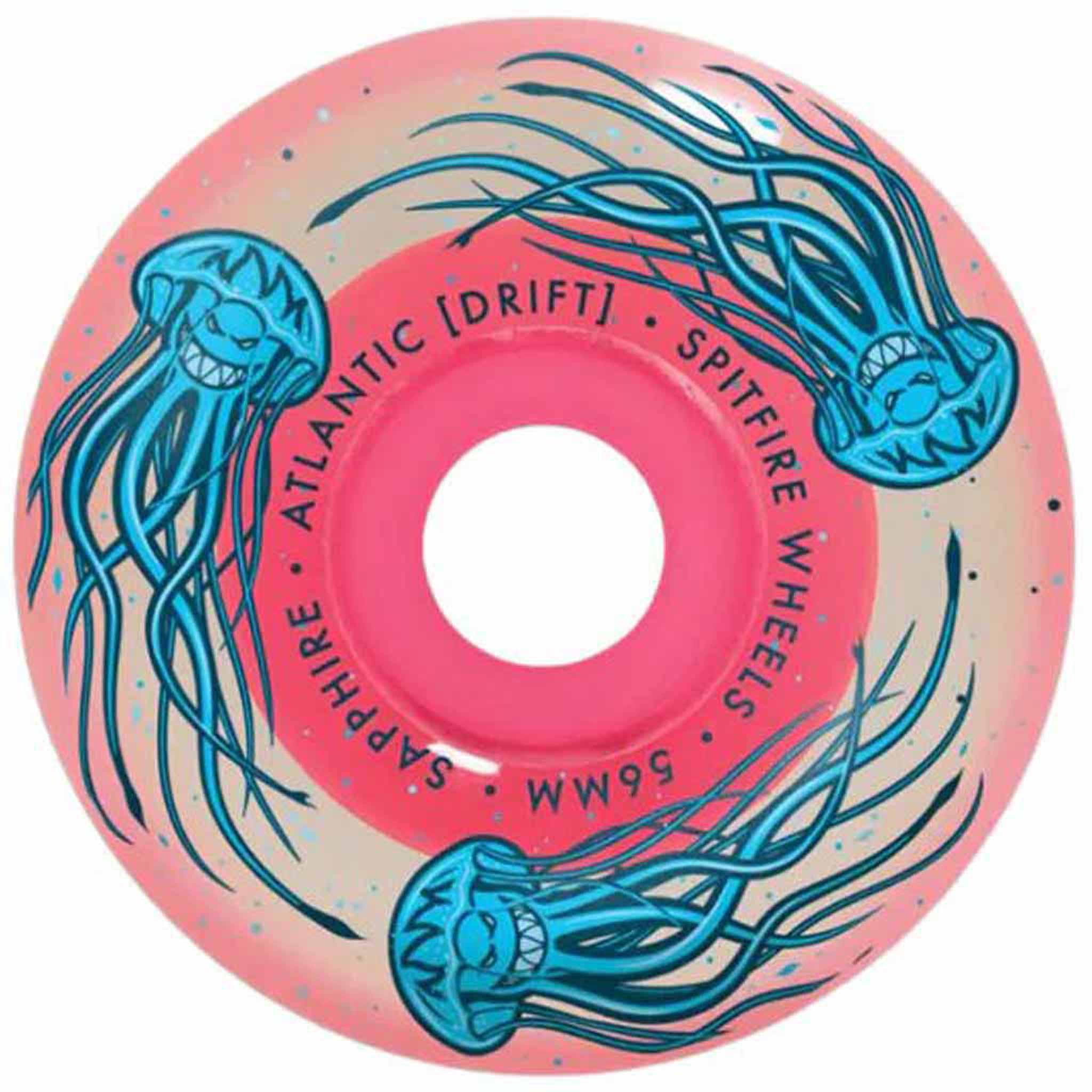 Spitfire Sapphire Radial Atlantic Drift 90a 56mm Skateboard Wheels Pink Skateboard Wheels