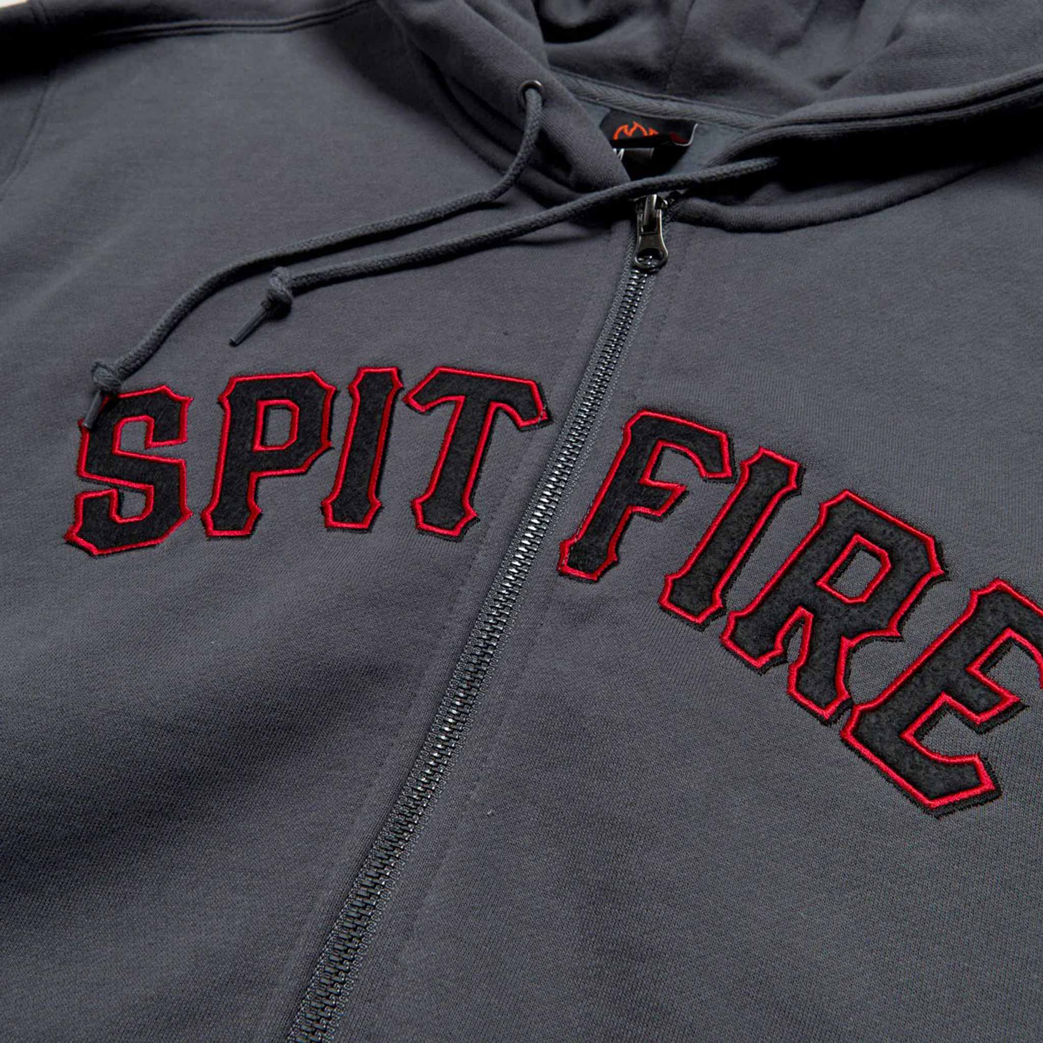 Spitfire Spitball Zip Hood Charcoal Sweatshirts