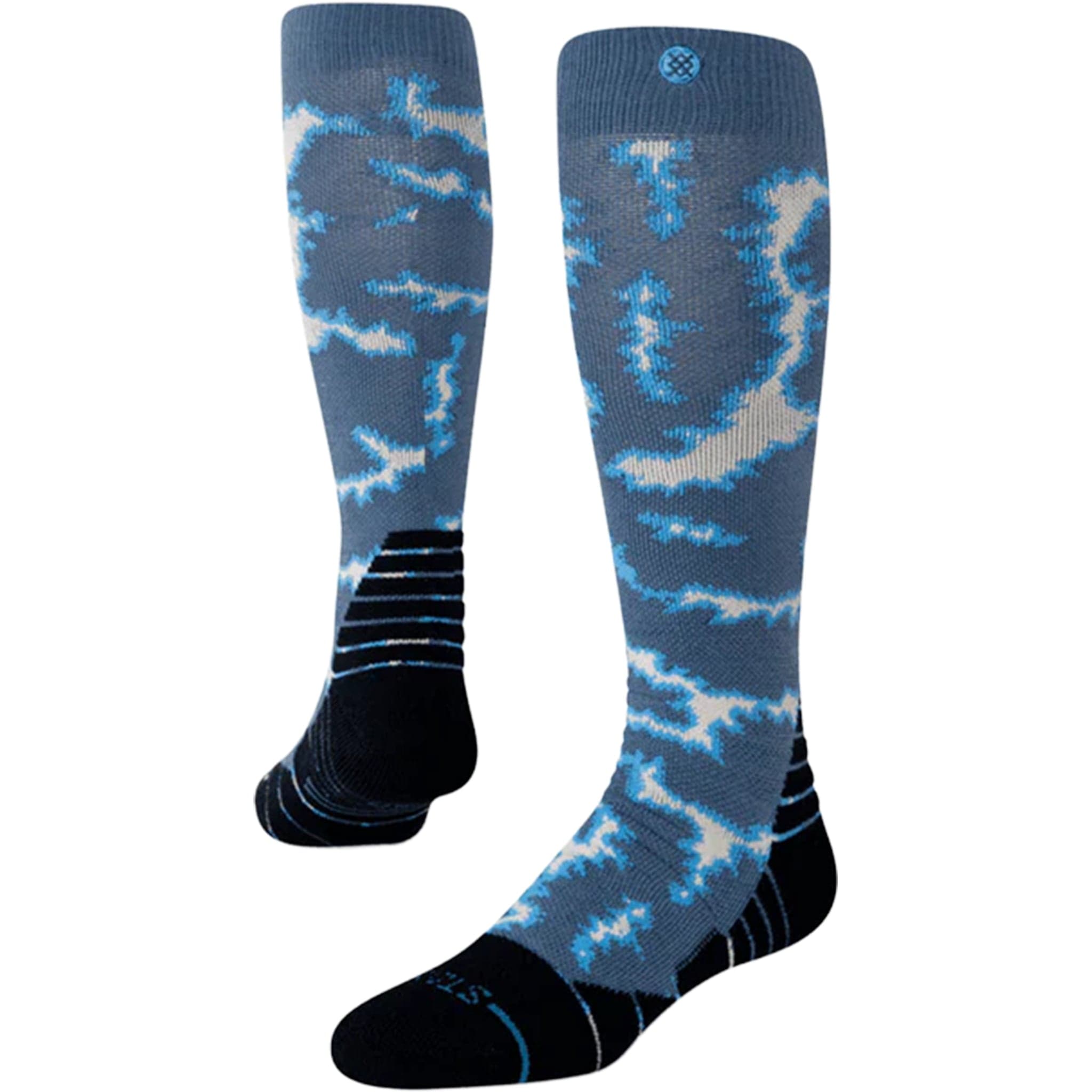 Stance All Terrain Mid Snow Socks Sea Blue Snowboard Socks