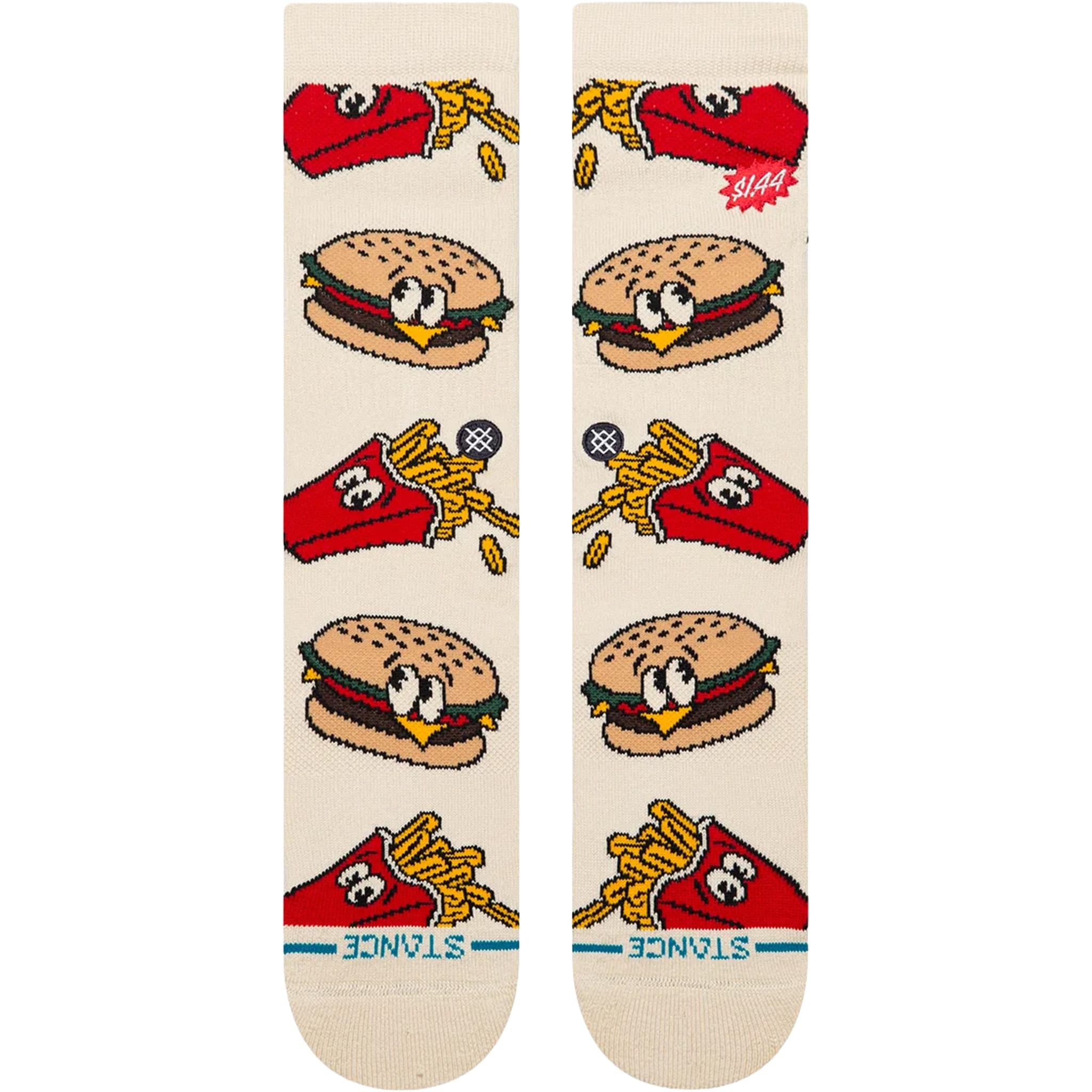 Stance Combo Meal Crew Socks Tan Socks