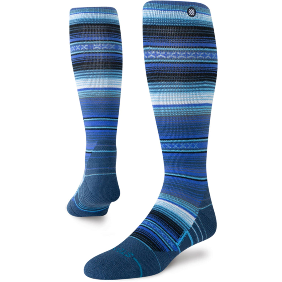 Stance Curren Mid Blue Wool OTC Snow Socks Snowboard Socks