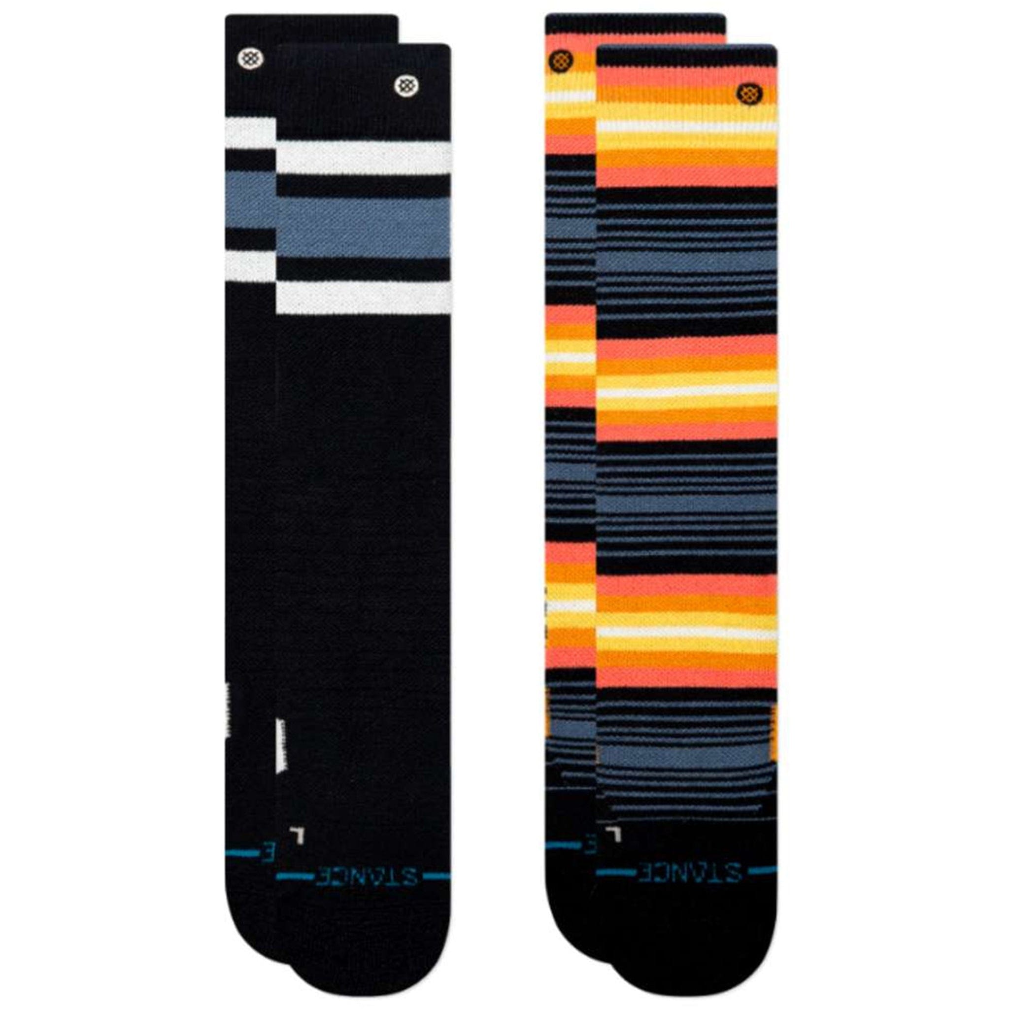 Stance Kid's Boyd Mid Snow Socks 2 Pack Sea Blue Snowboard Socks