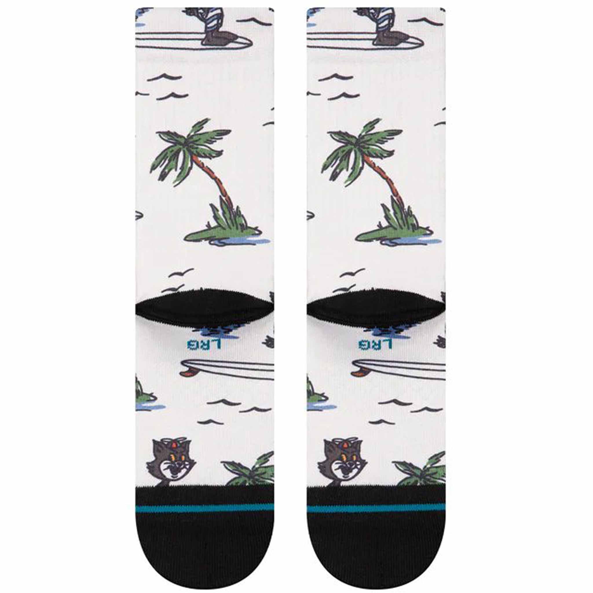Stance Kool Katz Surf Crew Sock Canvas Socks