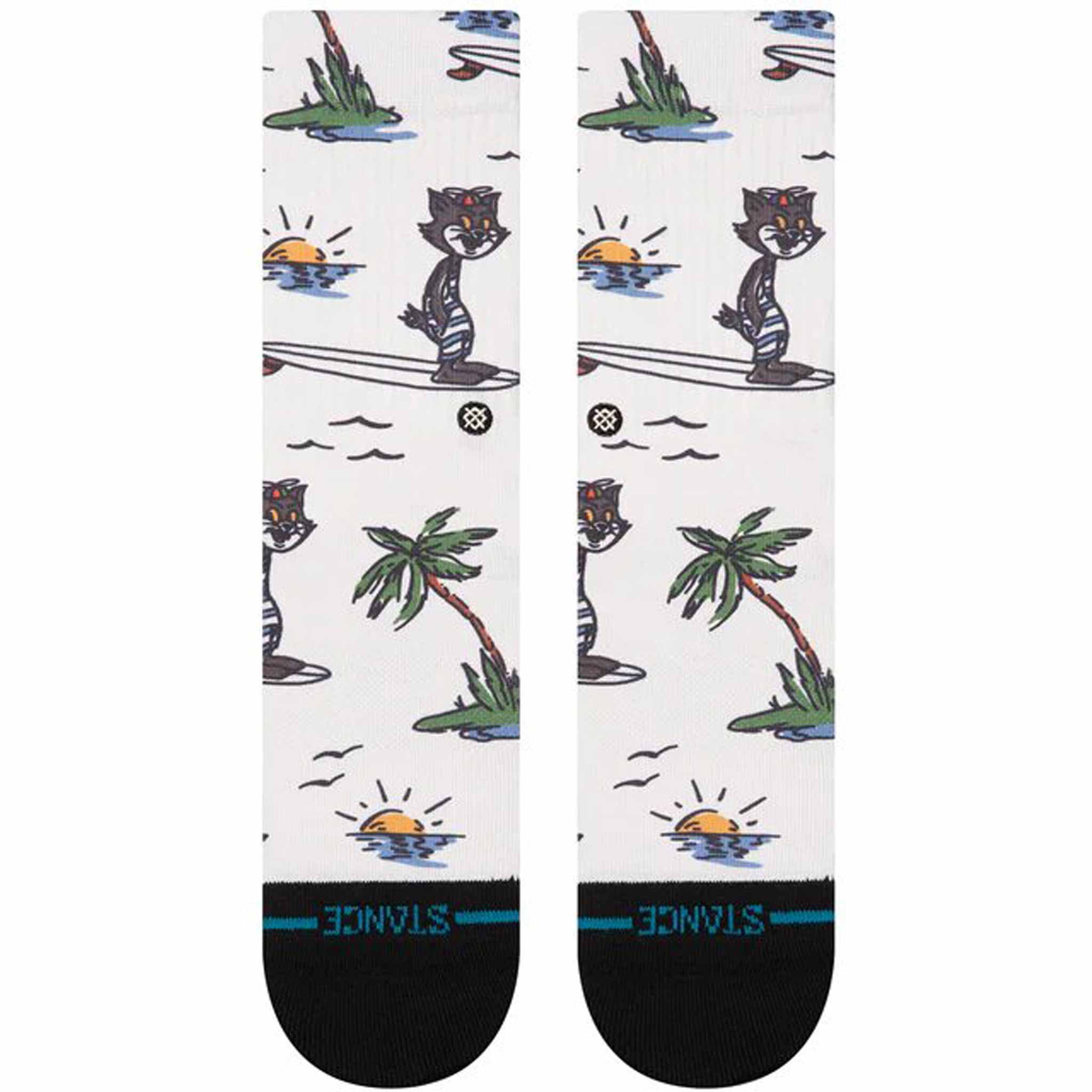 Stance Kool Katz Surf Crew Sock Canvas Socks