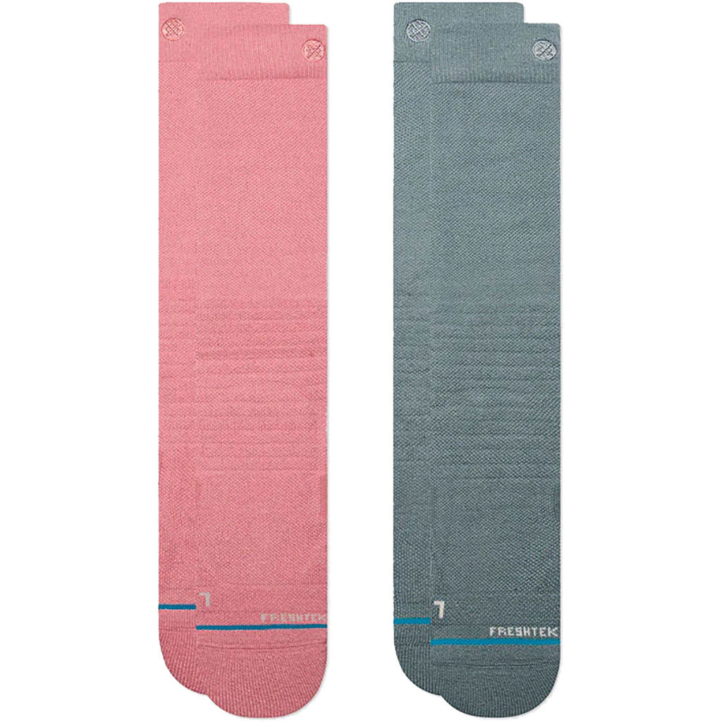 Stance Mellowed 2 Pack Snowboard Socks Dusty Rose Snowboard Socks