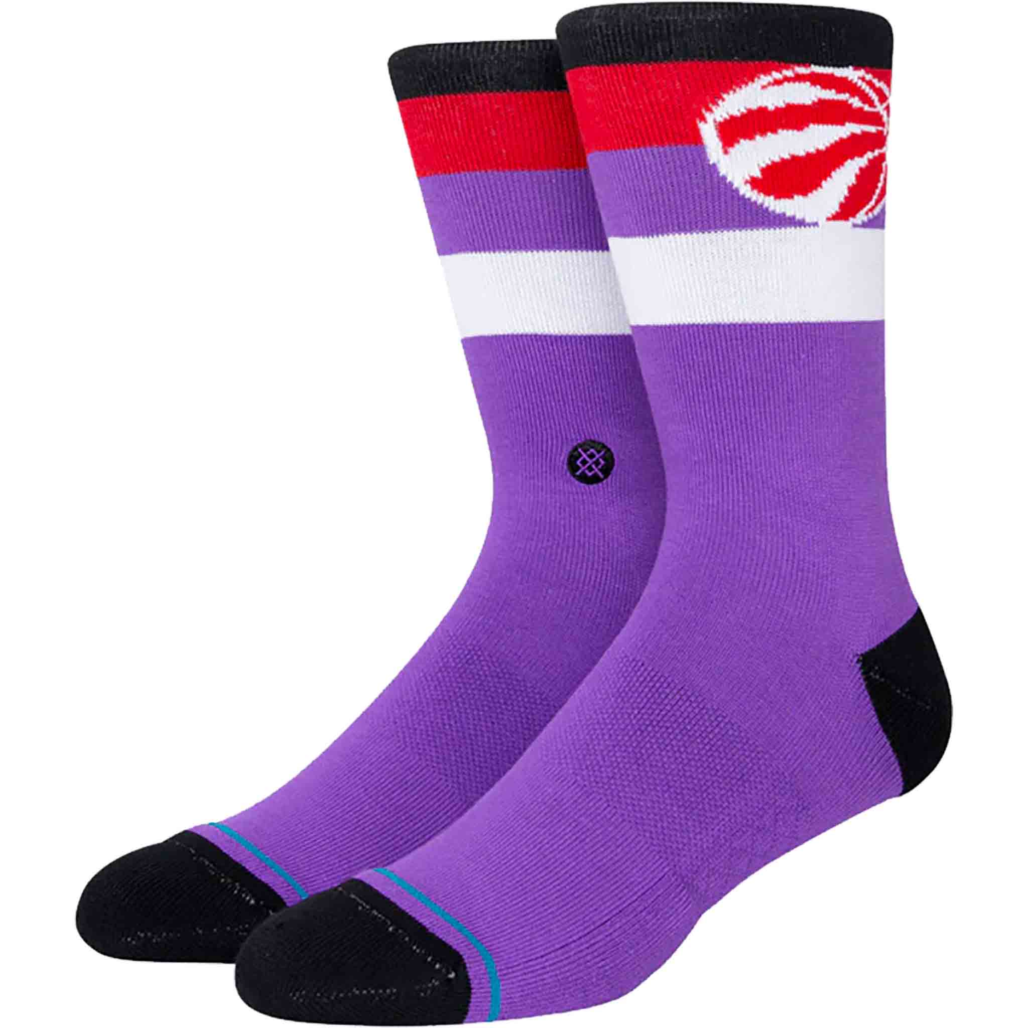 Stance NBA Raptors ST Crew Sock Purple Socks