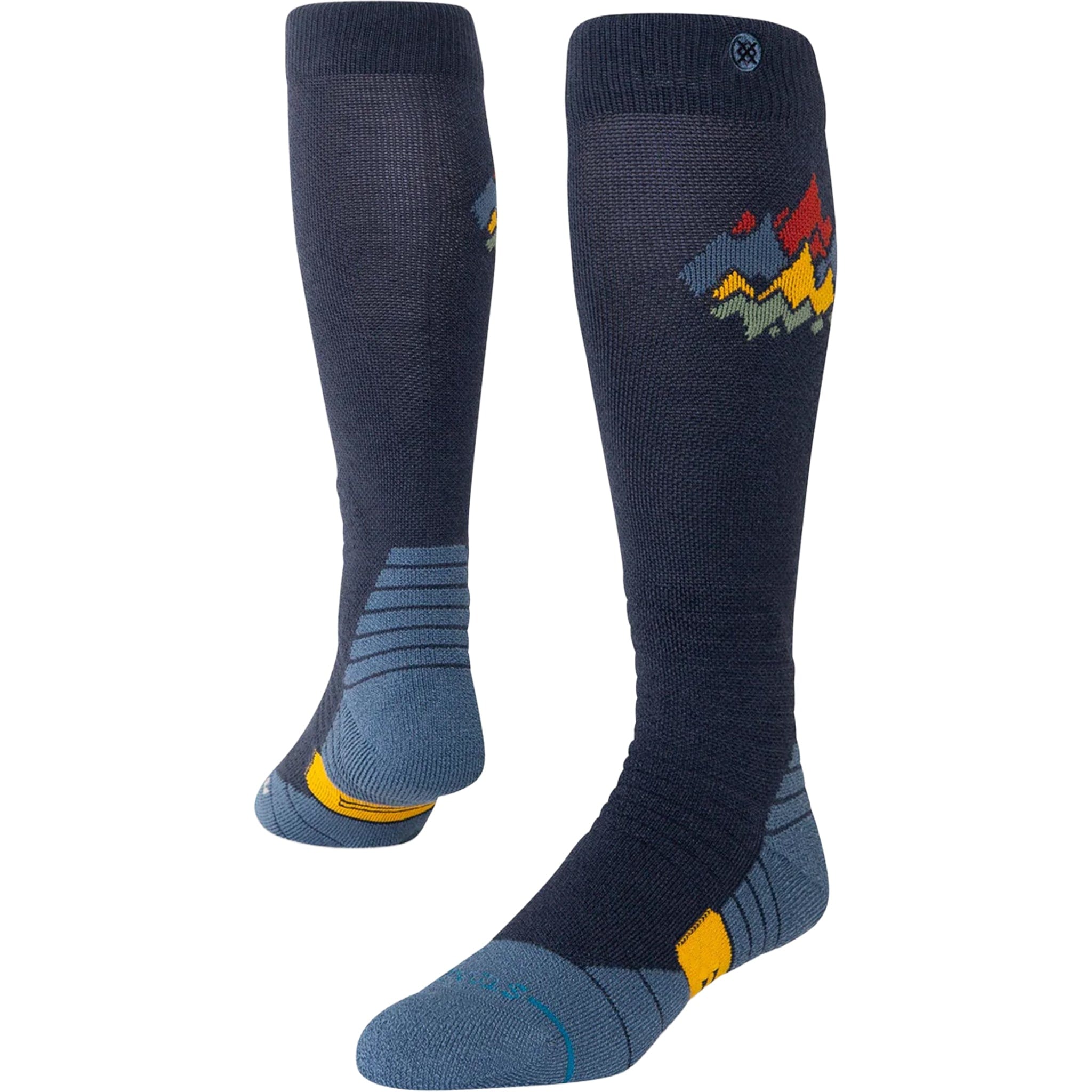 Stance Peaks Snow Socks Navy Snowboard Socks