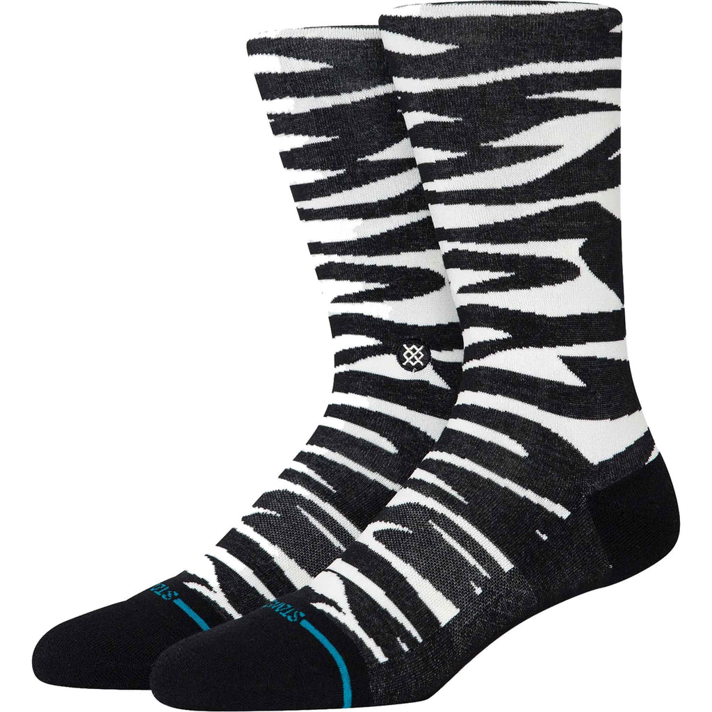 Stance Spike Sock Black White Socks