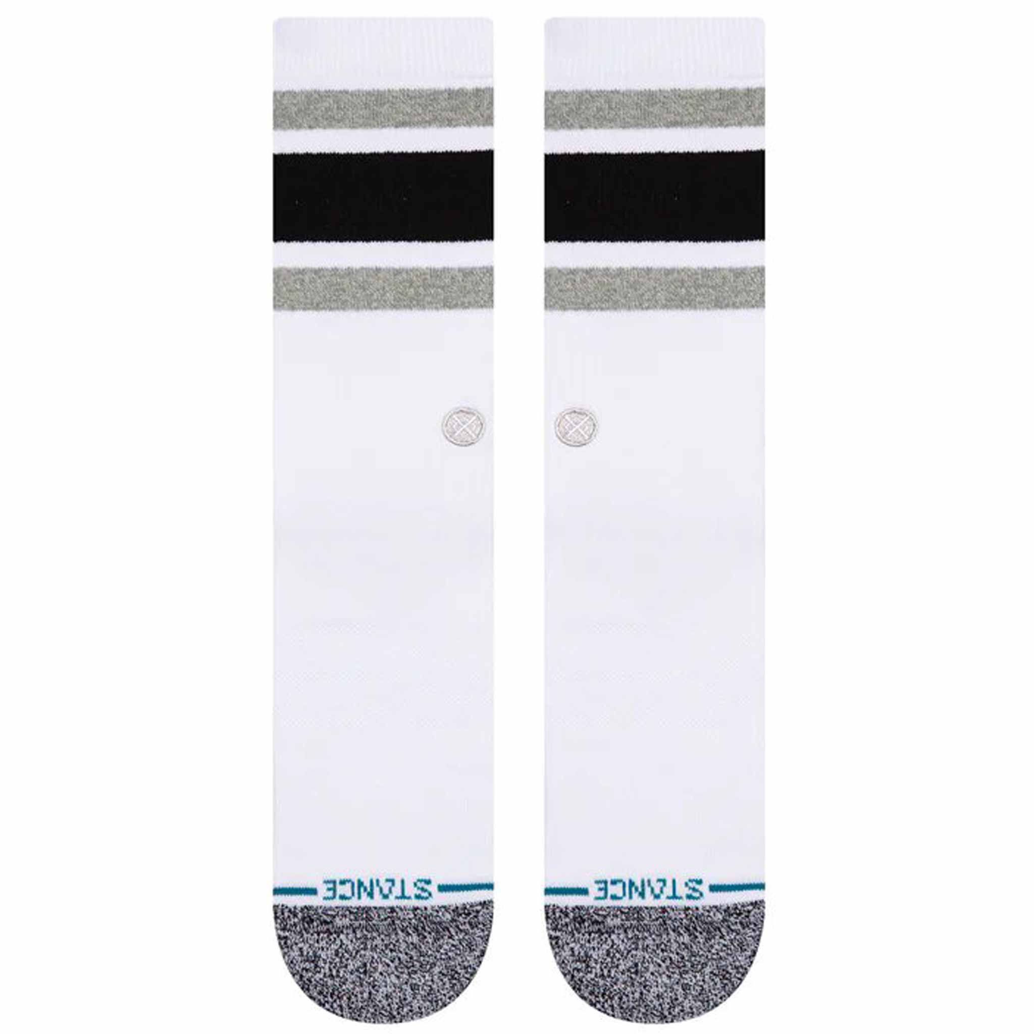 Stance Striped Boyd Crew Sock White Socks