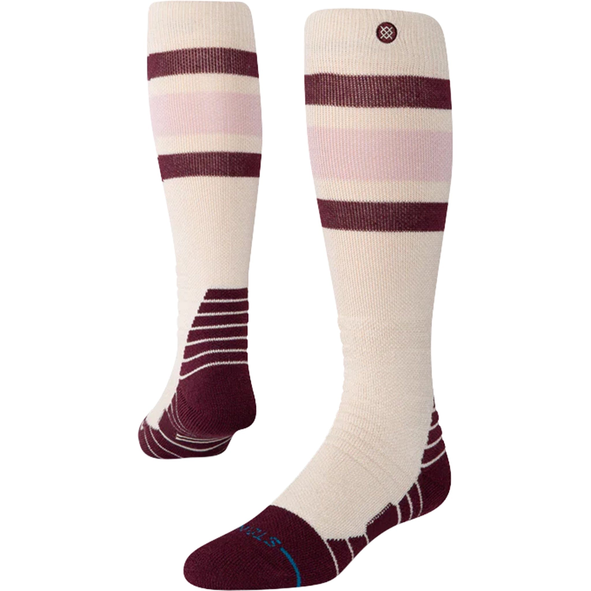 Stance Women's Boyd Mid Snow Socks Oatmeal Snowboard Socks