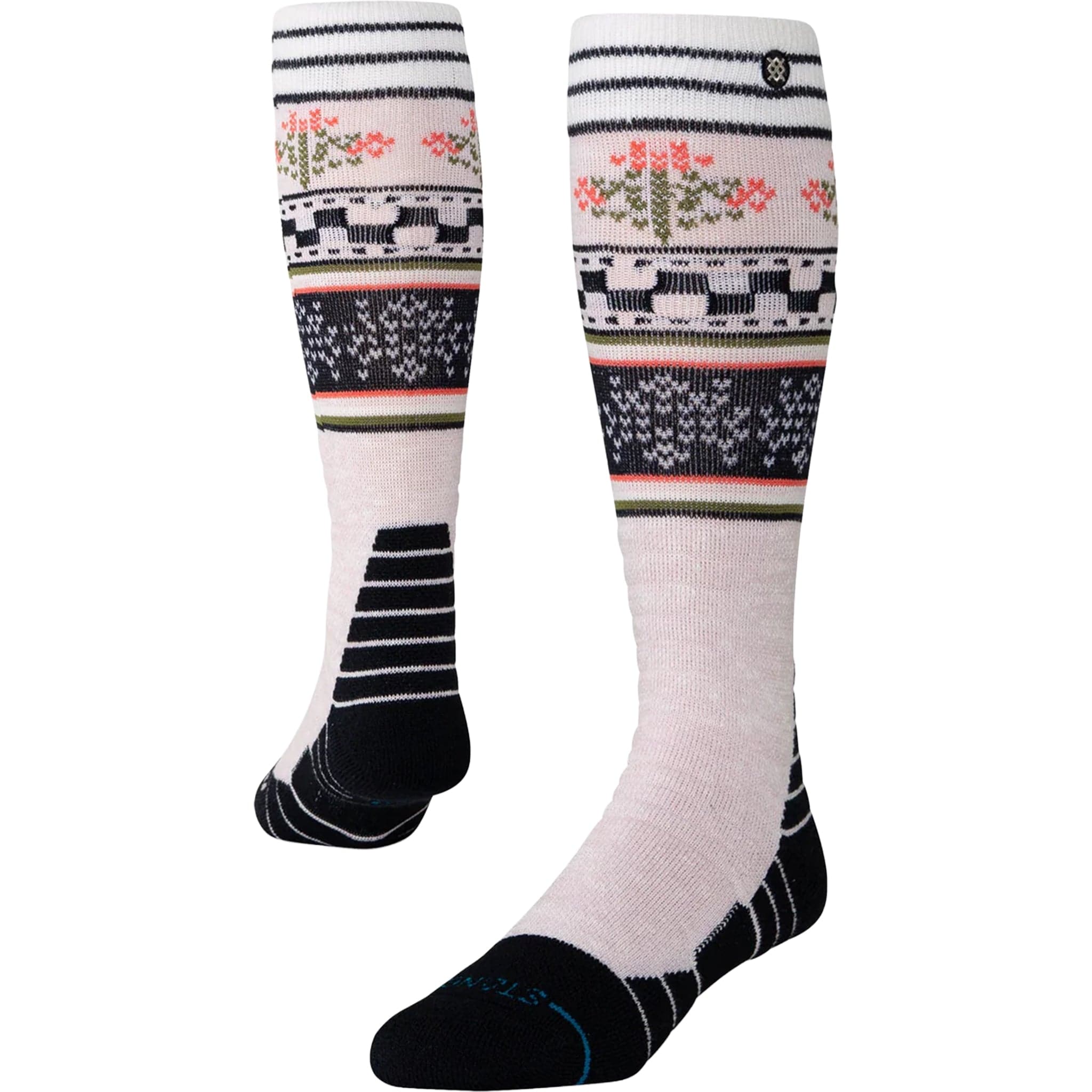 Stance Women's Winterbloom Mid Snow Socks Lilac Snowboard Socks
