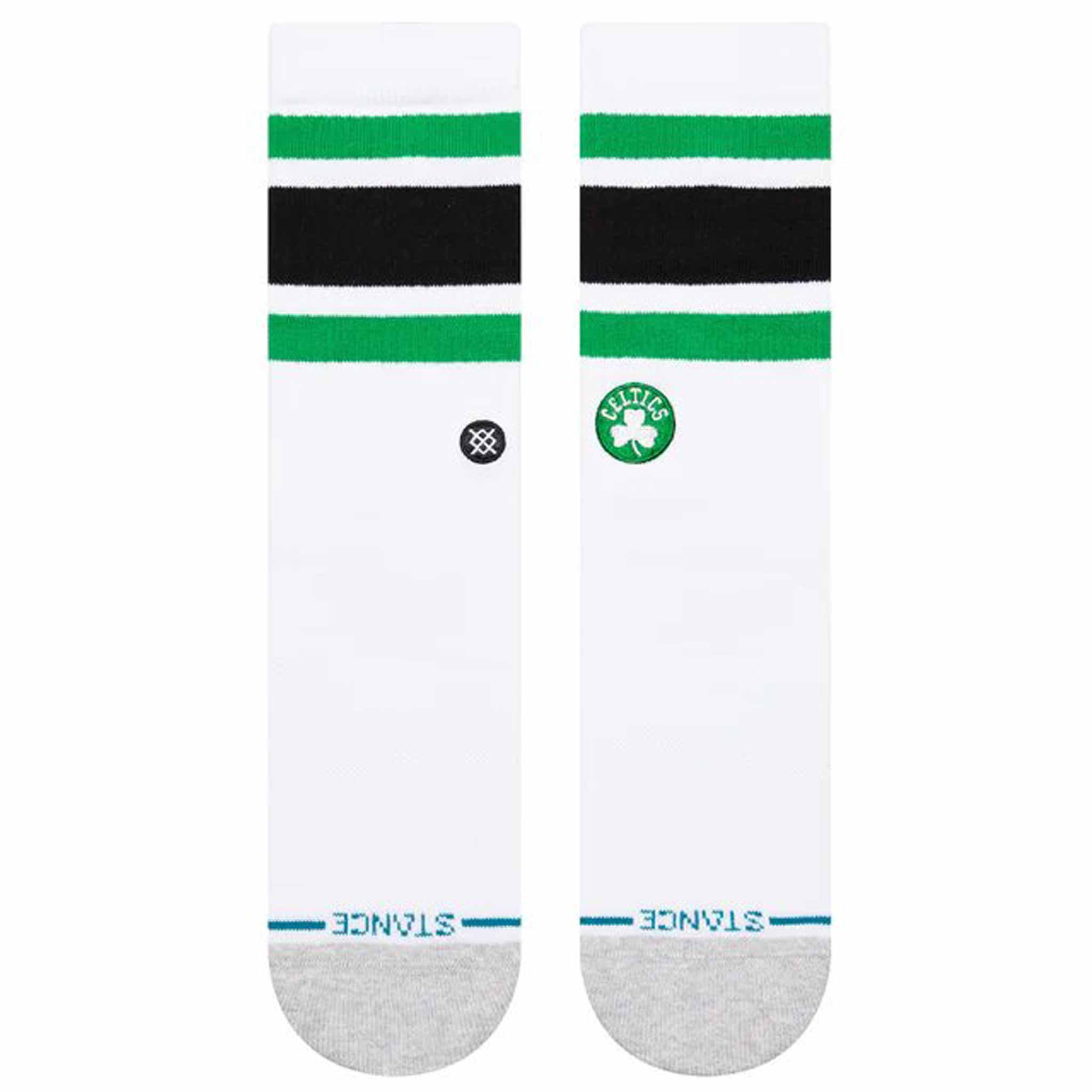 Stance X NBA Tube Crew Sock White Boston Celtics Socks